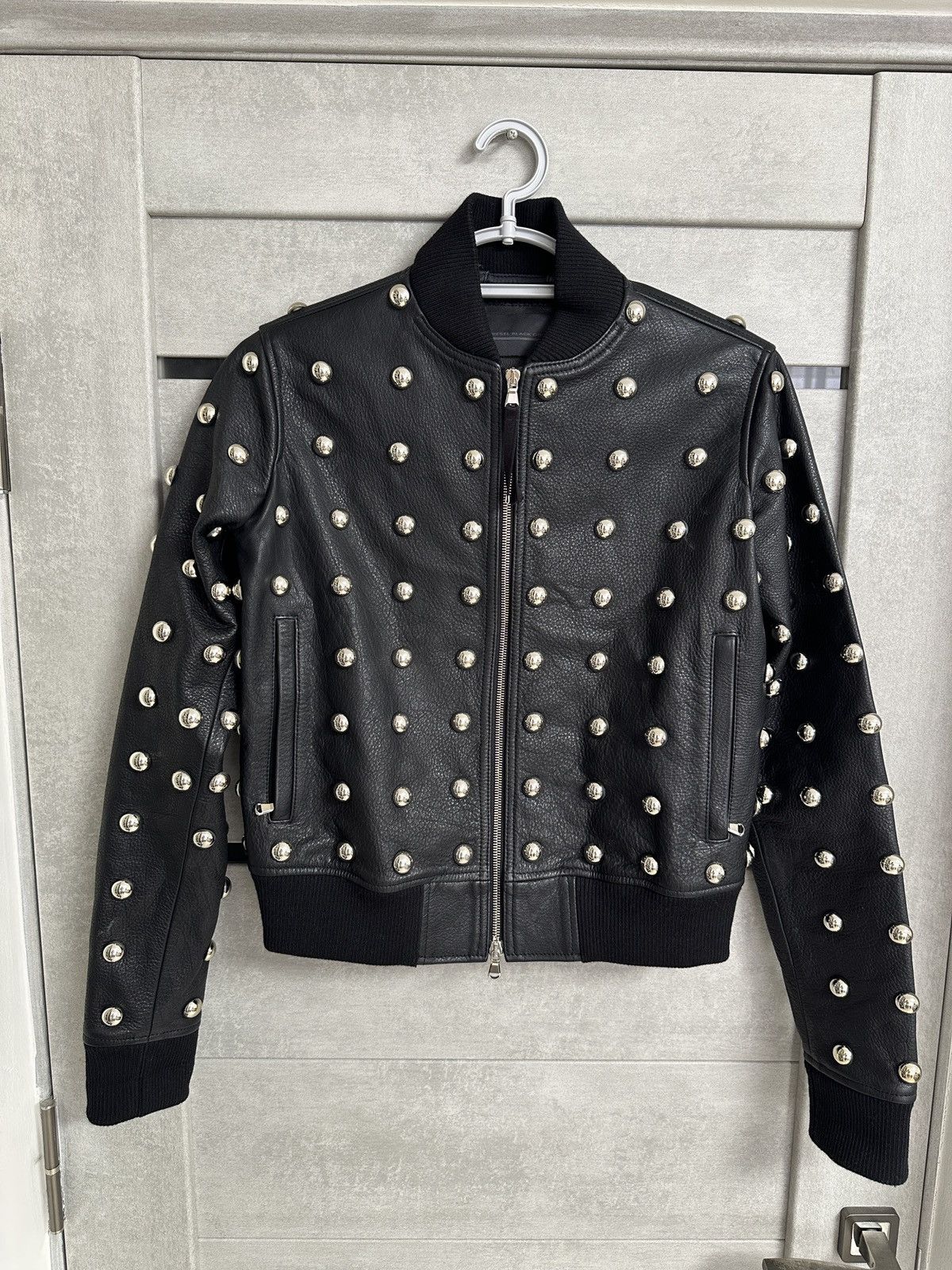 Diesel Diesel Black Gold Bomber Leather Jacket Size XS / US 0-2 / IT 36-38 - 1 Thumbnail