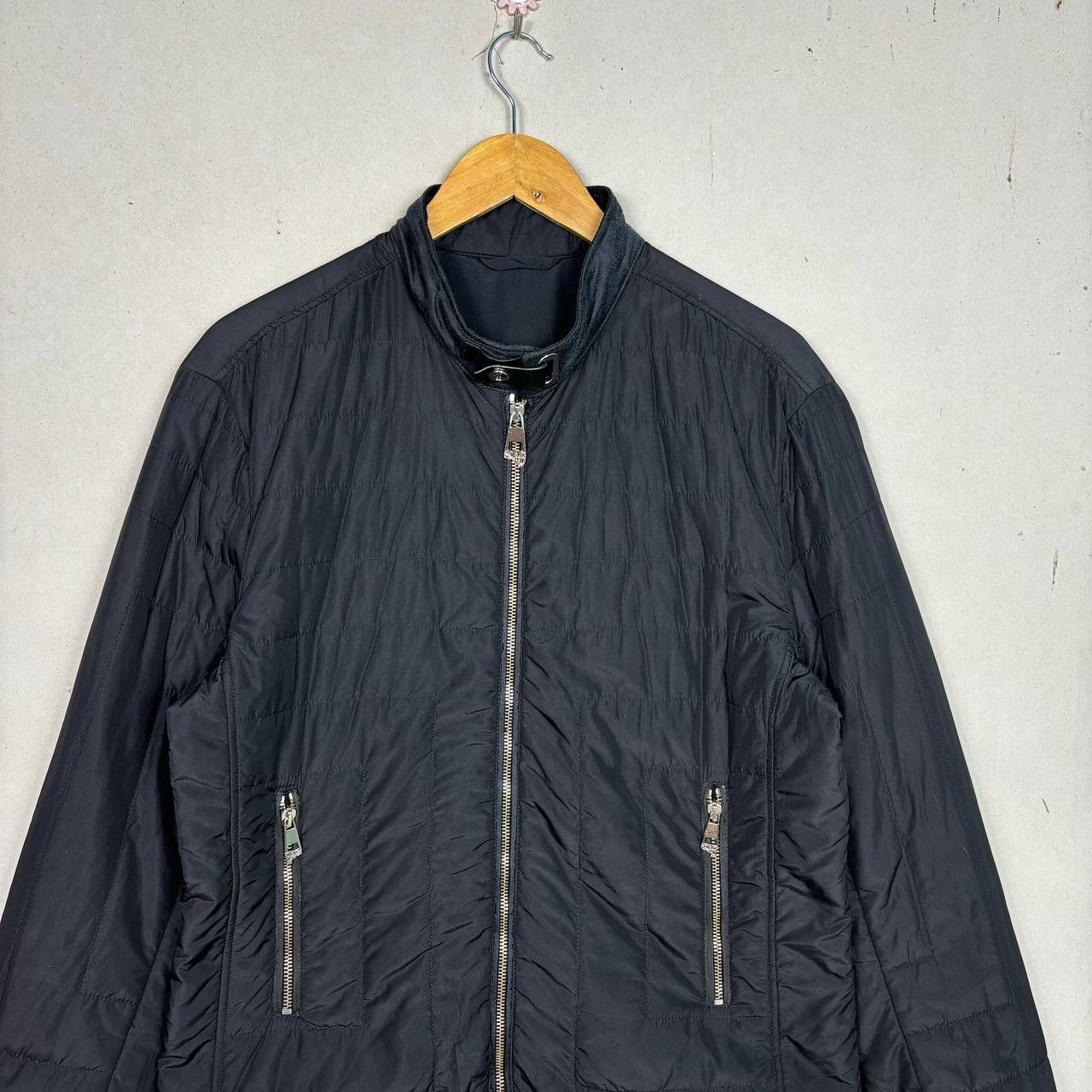 Versace Gianni Versace Black Single Rider Bomber Jacket Size US M / EU 48-50 / 2 - 3 Thumbnail
