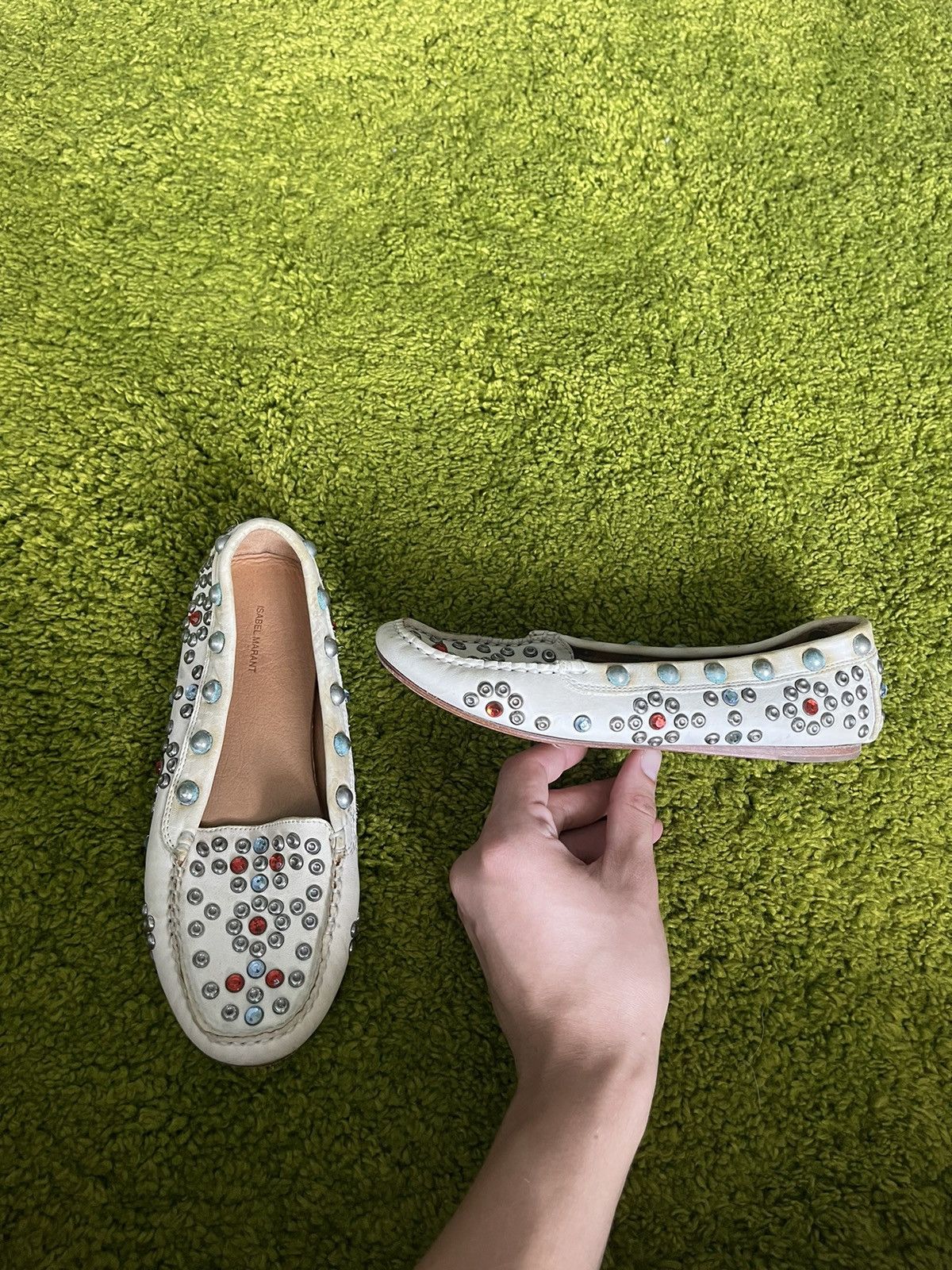 Designer × Isabel Marant × Isabel Marant Etoile Isabel Marant S/S 2013 rhinestones all around loafers shoes Size US 8 / IT 38 - 1 Thumbnail
