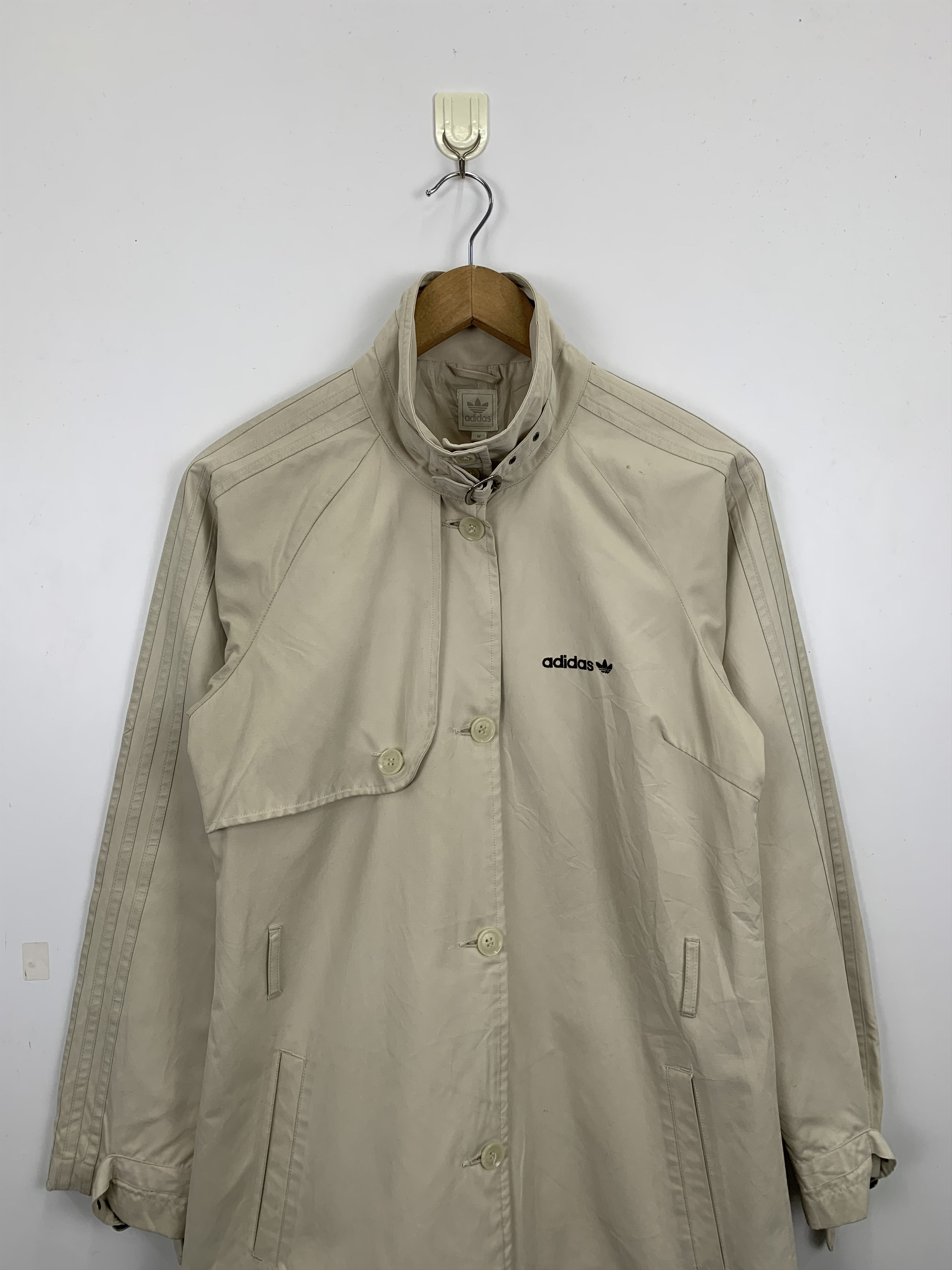 Adidas Vintage 90s Adidas Button Up Parka Jacket J1019 Size US M / EU 48-50 / 2 - 2 Thumbnail