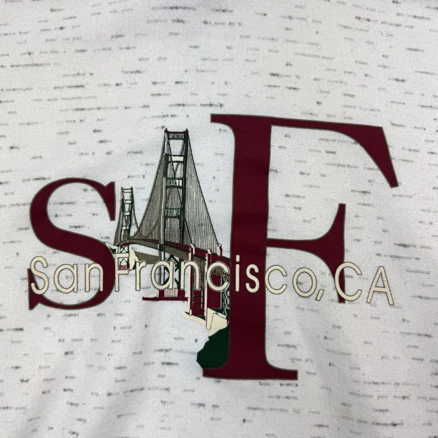 Vintage VINTAGE San Francisco Hoodie Men XL Gray 90s 80s City Pullover Sweatshirt Size US XL / EU 56 / 4 - 2 Thumbnail