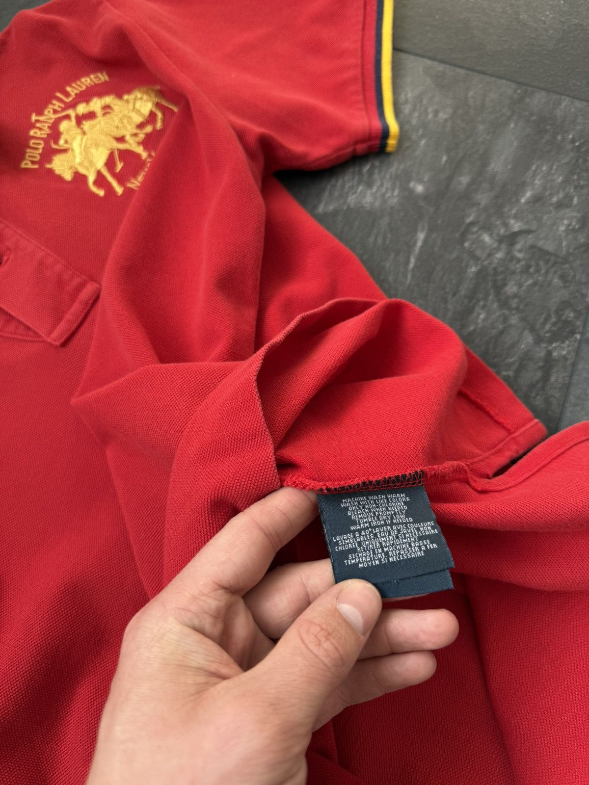 Polo Ralph Lauren × Vintage Vintage polo Ralph Lauren big pony polo tee Size US S / EU 44-46 / 1 - 10 Thumbnail