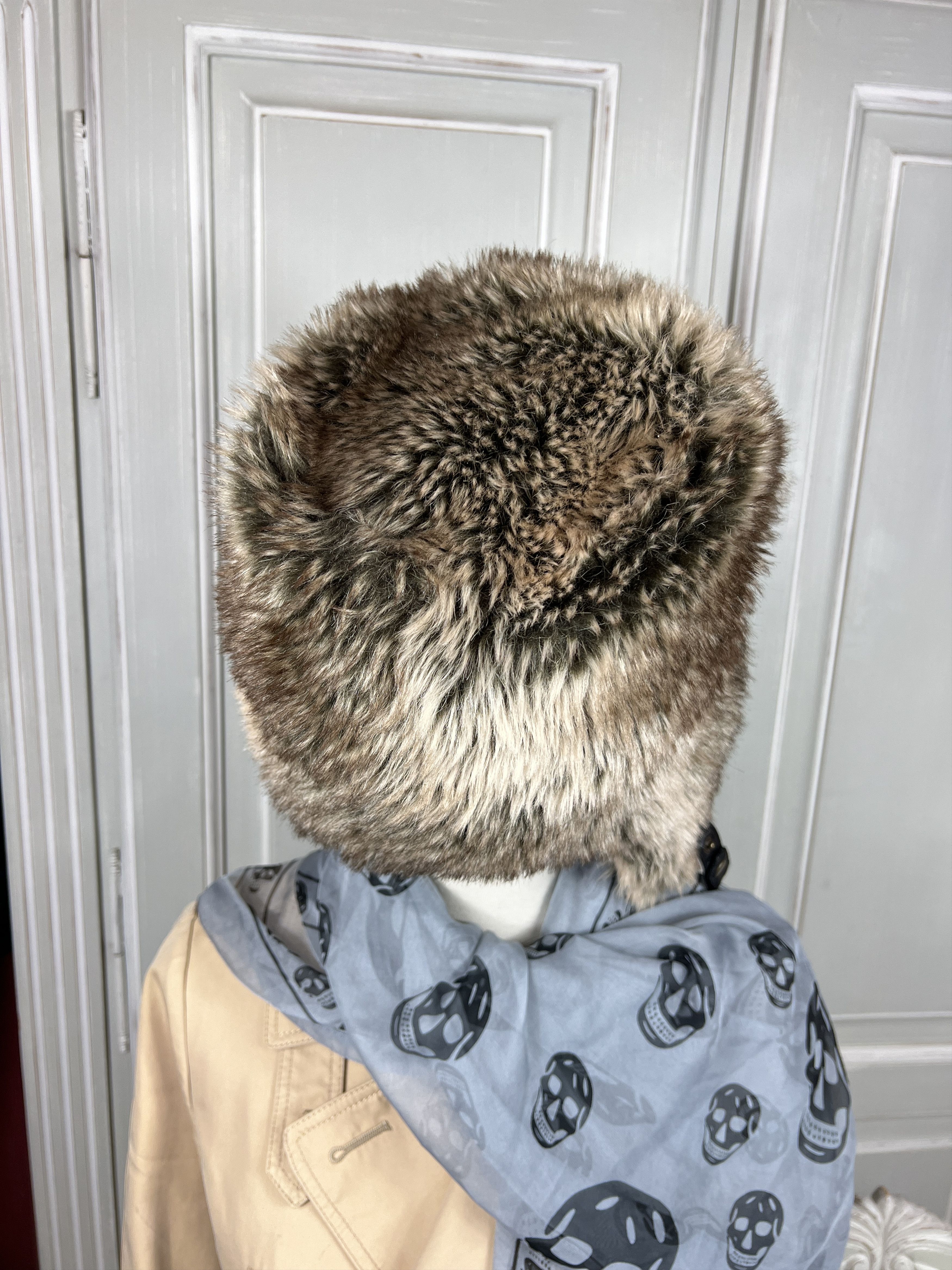 Japanese Brand × Vintage Y2K FAUX FUR USHANKA VINTAGE FUZZY WARM TRAPPER HAT Size ONE SIZE - 6 Thumbnail