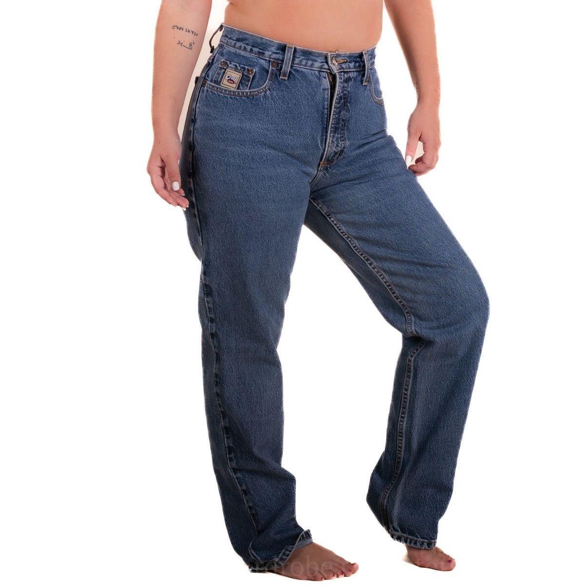 Vintage Vintage 90s Blue Jeans by Cruel Girl - 9 Size 29" - 2 Thumbnail