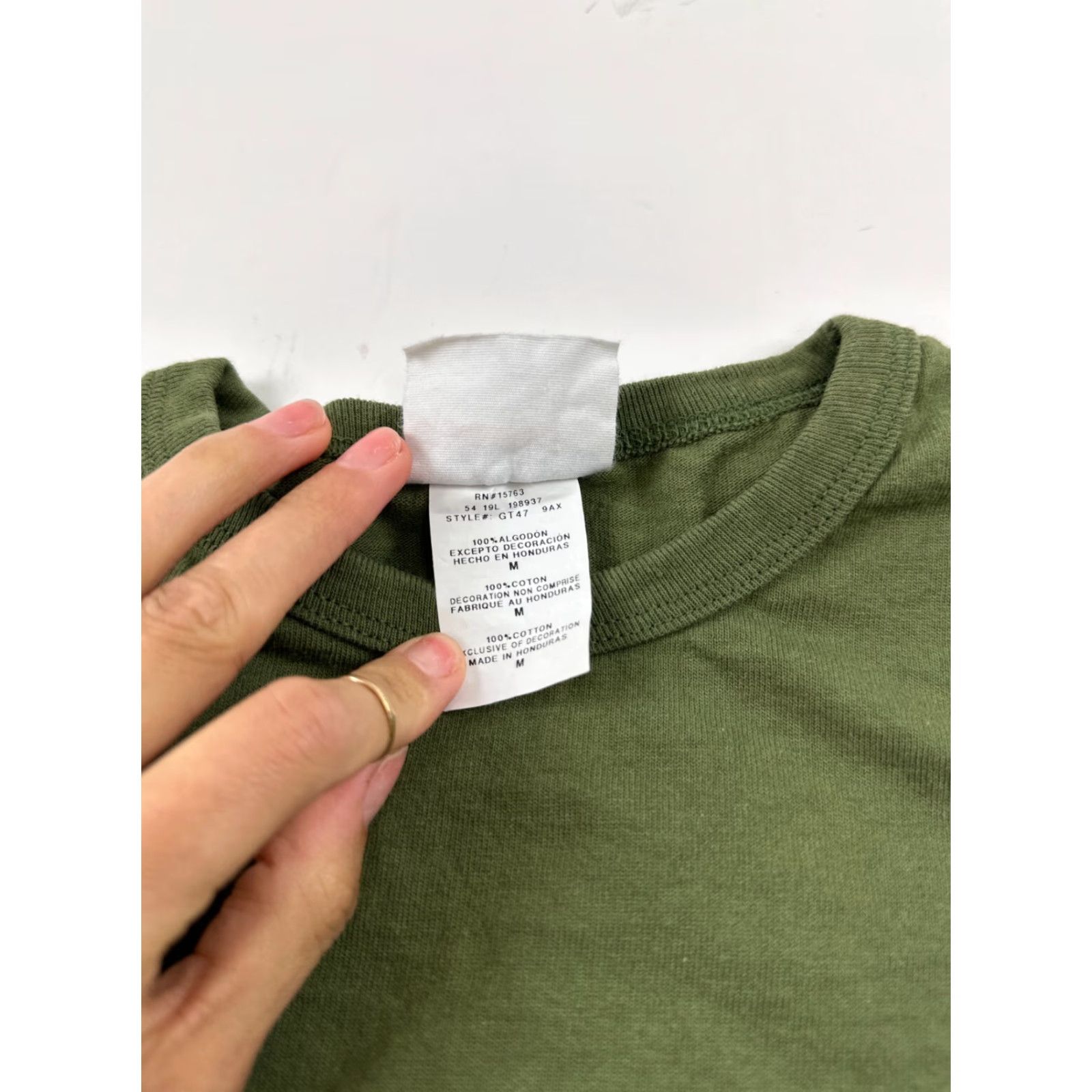 Champion Champion Shirt Mens Medium Green Long Sleeve Crew Neck Pullover Tee Size US M / EU 48-50 / 2 - 4 Thumbnail