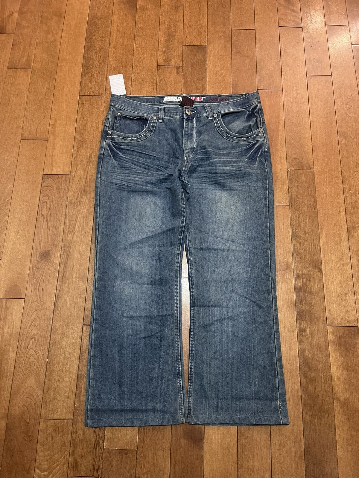 Vintage Baggy y2k mma elite bootcut jeans Size US 38 / EU 54 - 3 Thumbnail