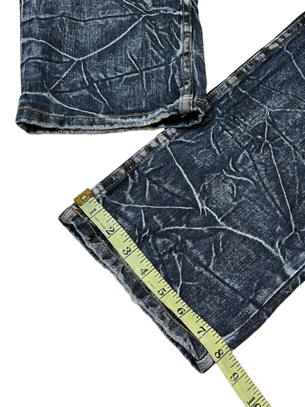 Japanese Brand SICK🔥JAPANESE BRAND "NYLAUS JEANS" DOUBLE WAIST JEANS/DENIM Size US 31 - 15 Thumbnail