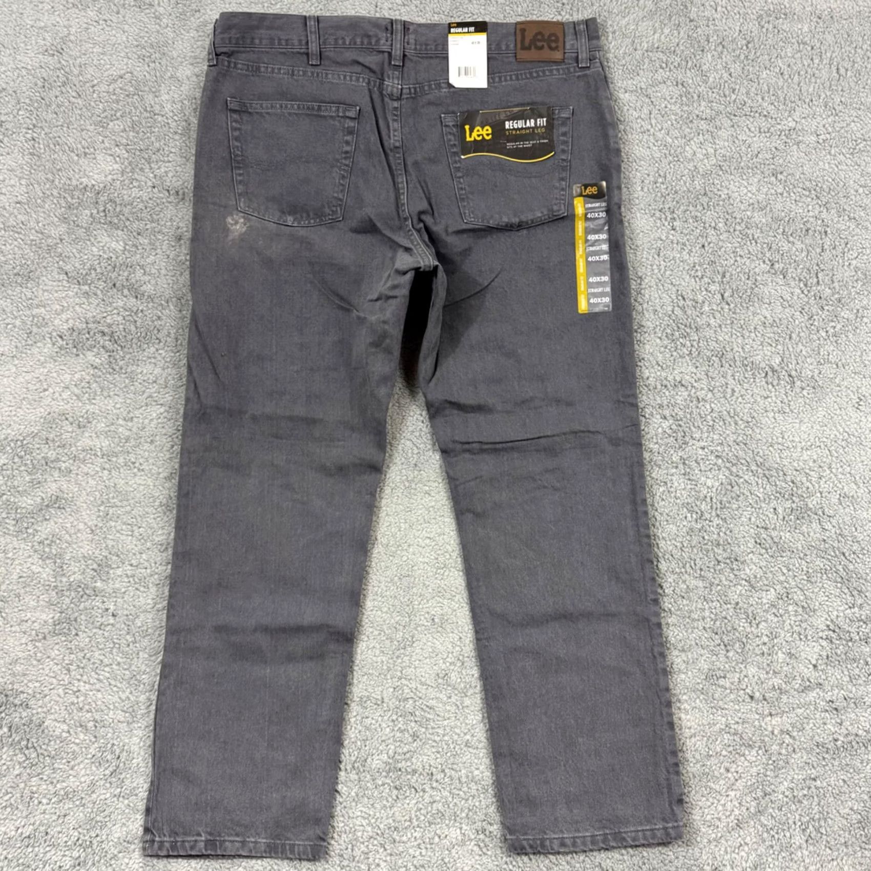 Lee VINTAGE Lee Jeans Mens 38x32 Charcoal Cowboy Cut Regular Fit Straight Leg Cotton NWT Size US 40 / EU 56 - 6 Thumbnail