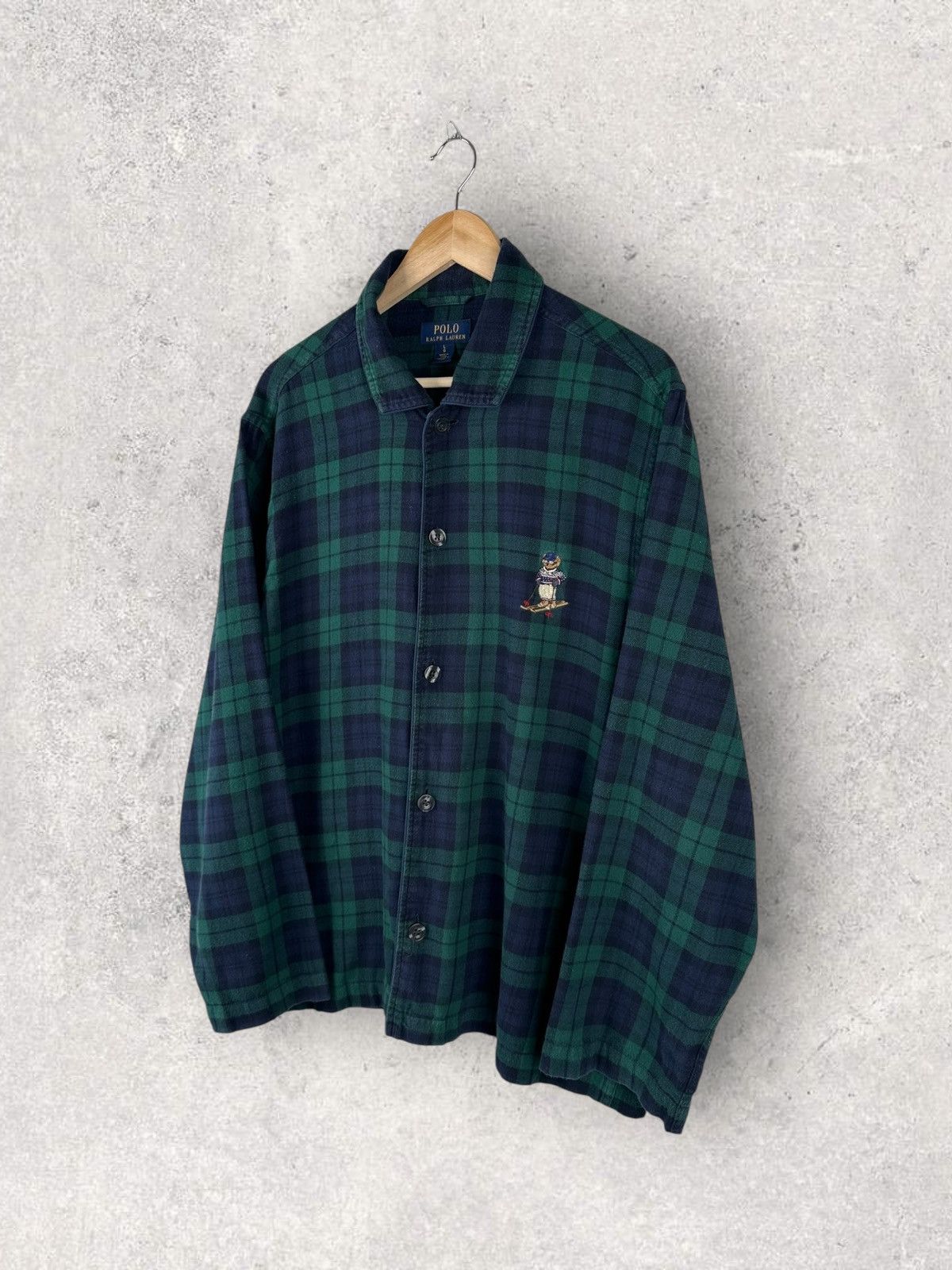 Polo Ralph Lauren Polo Ralph Lauren Teddy Bear Flannel Shirt Check Size US L / EU 52-54 / 3 - 1 Thumbnail