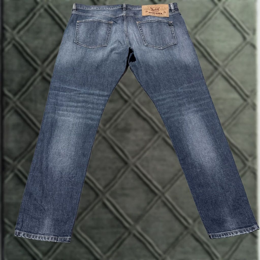 Diesel Diesel Jeans Mens Blue Denim Stretch Mid Rise Slim Fit Straight - 40x31 - D-Strukt - 5-Pocket Design - Button Zip - City Classic Size US 40 / EU 56 - 1 Thumbnail