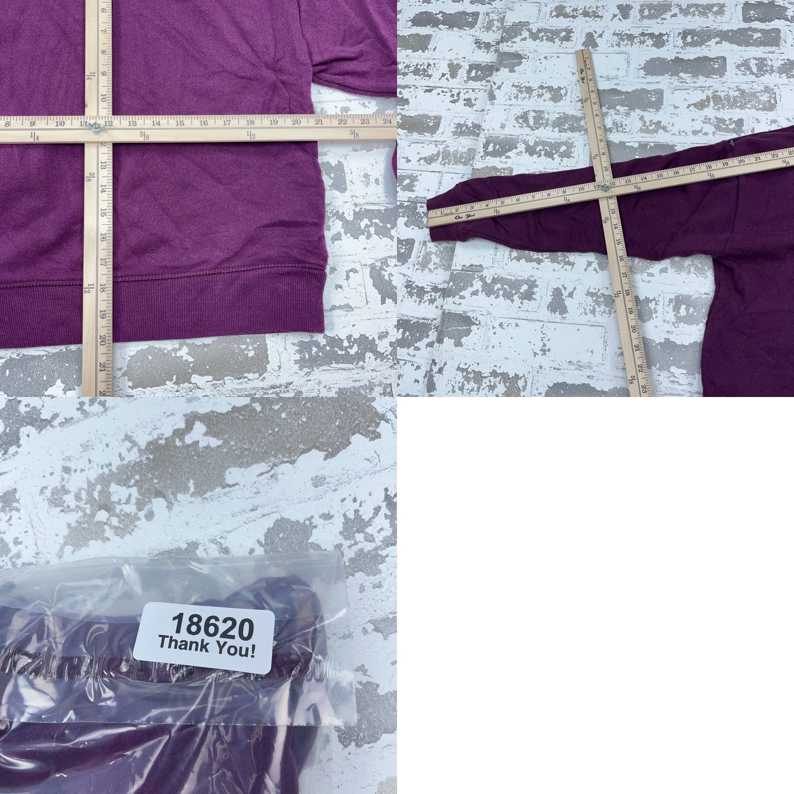 Reebok Reebok Hoodie Women Large Purple Sweatshirt Crop Top Active Gym Run Size L / US 10 / IT 46 - 8 Thumbnail