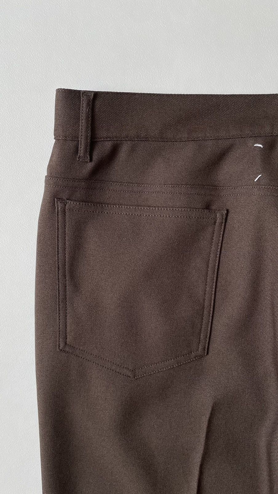 Maison Margiela A/W 18 Brown Tech Twill Trousers Size US 34 / EU 50 - 11 Thumbnail