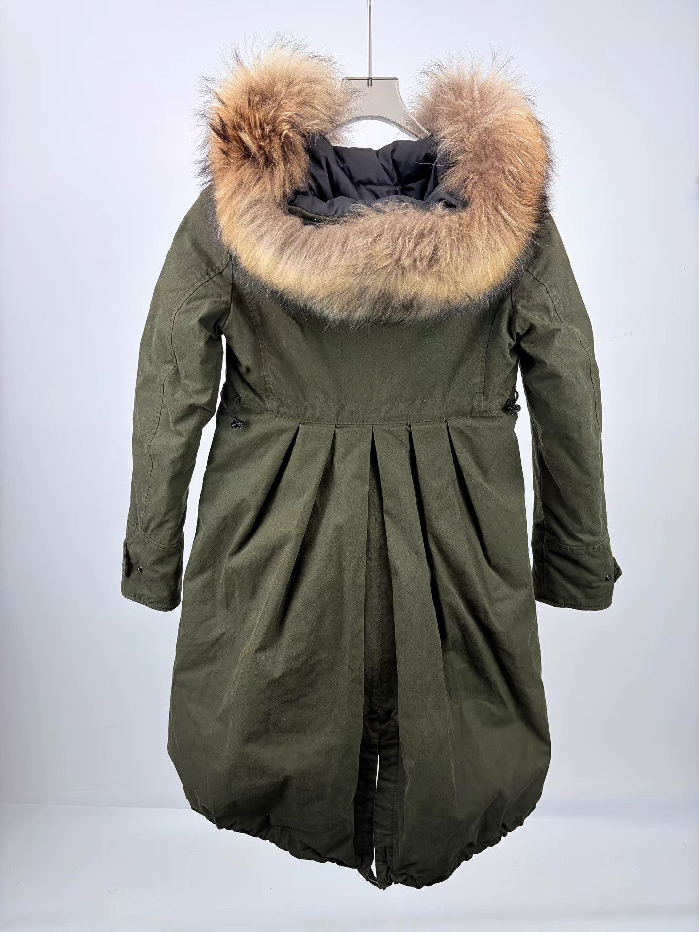 Moncler MONCLER EVANTHIA Long Down Parka with Fur Hood Size US XS / EU 42 / 0 - 2 Thumbnail