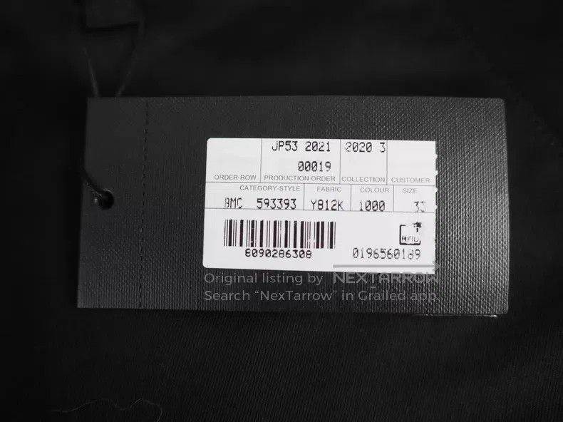Saint Laurent Paris Saint Laurent Paris Black Slim Fit Cotton Pants Size US 33 - 7 Thumbnail