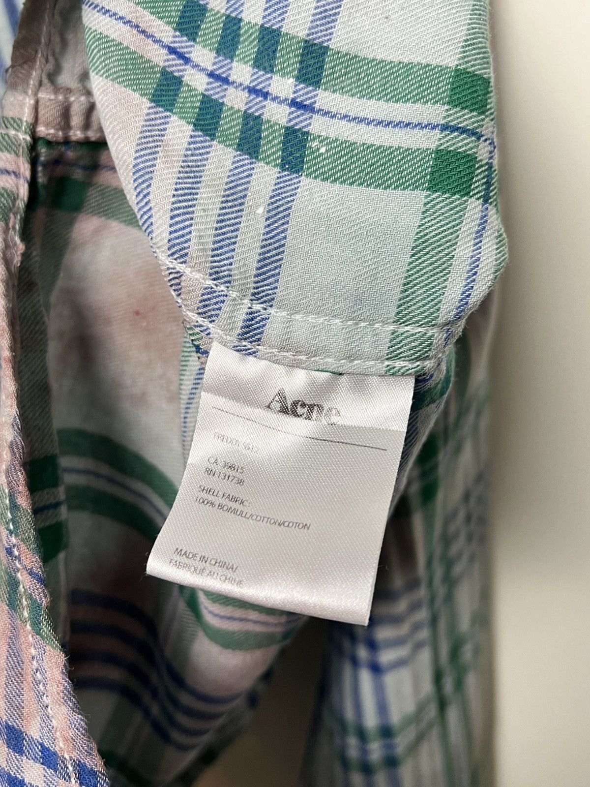 Acne Studios acne vintage travis plaid shirt tie dye y2k Size US M / EU 48-50 / 2 - 11 Thumbnail