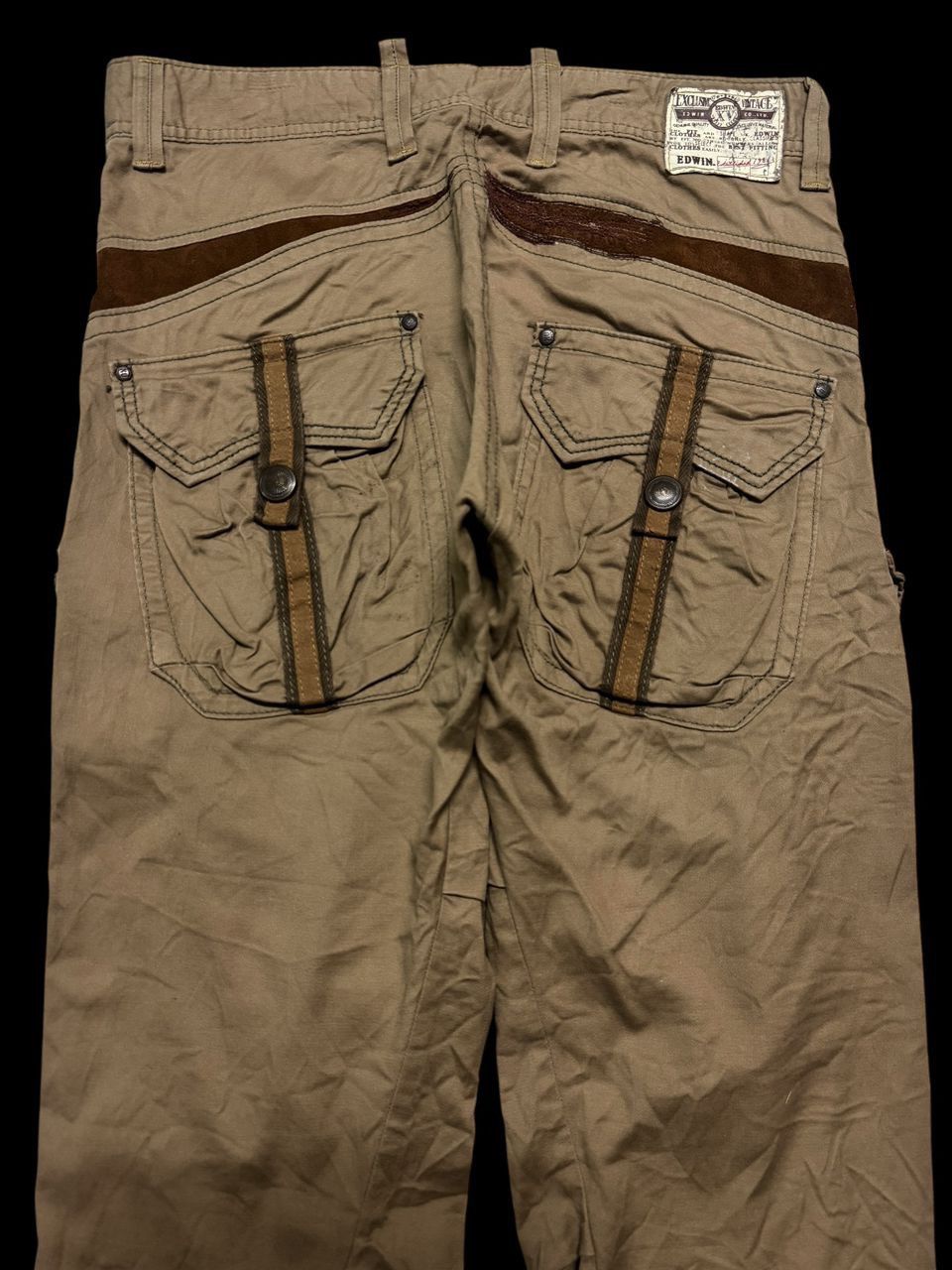 Edwin 💥Rare💥Vintage Edwin 3D Insane Pocket Bushpants Twist Leg Size US 32 / EU 48 - 18 Thumbnail