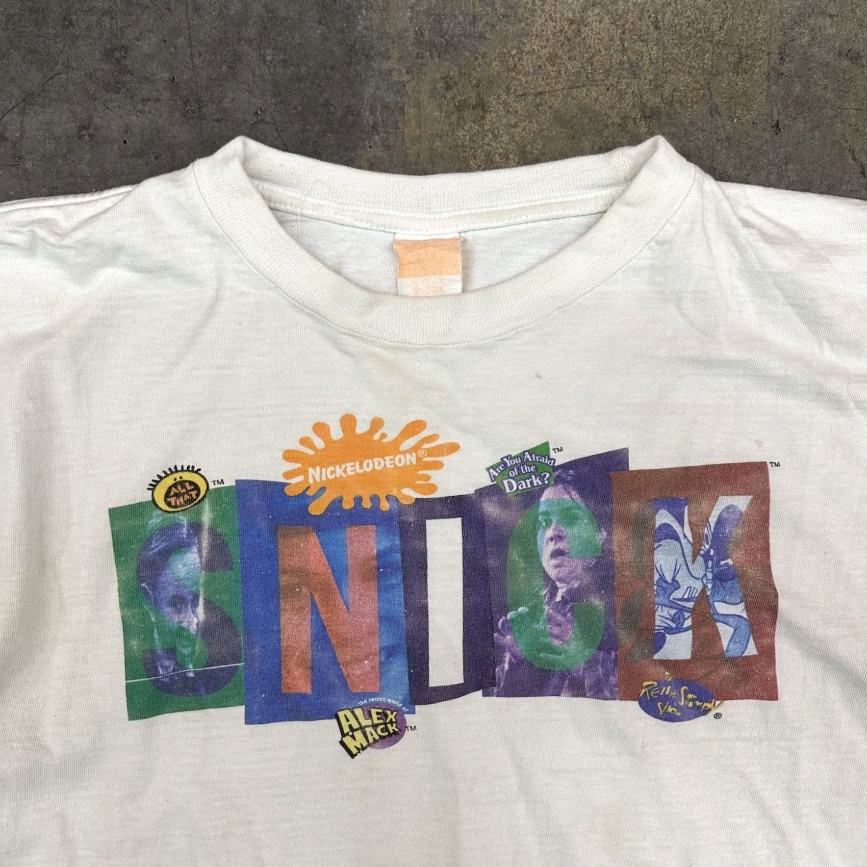 Nickelodeon VINTAGE Nickelodeon Saturday Night Snick Distressed Graphic T Shirt XL White Men Size US XL / EU 56 / 4 - 2 Thumbnail