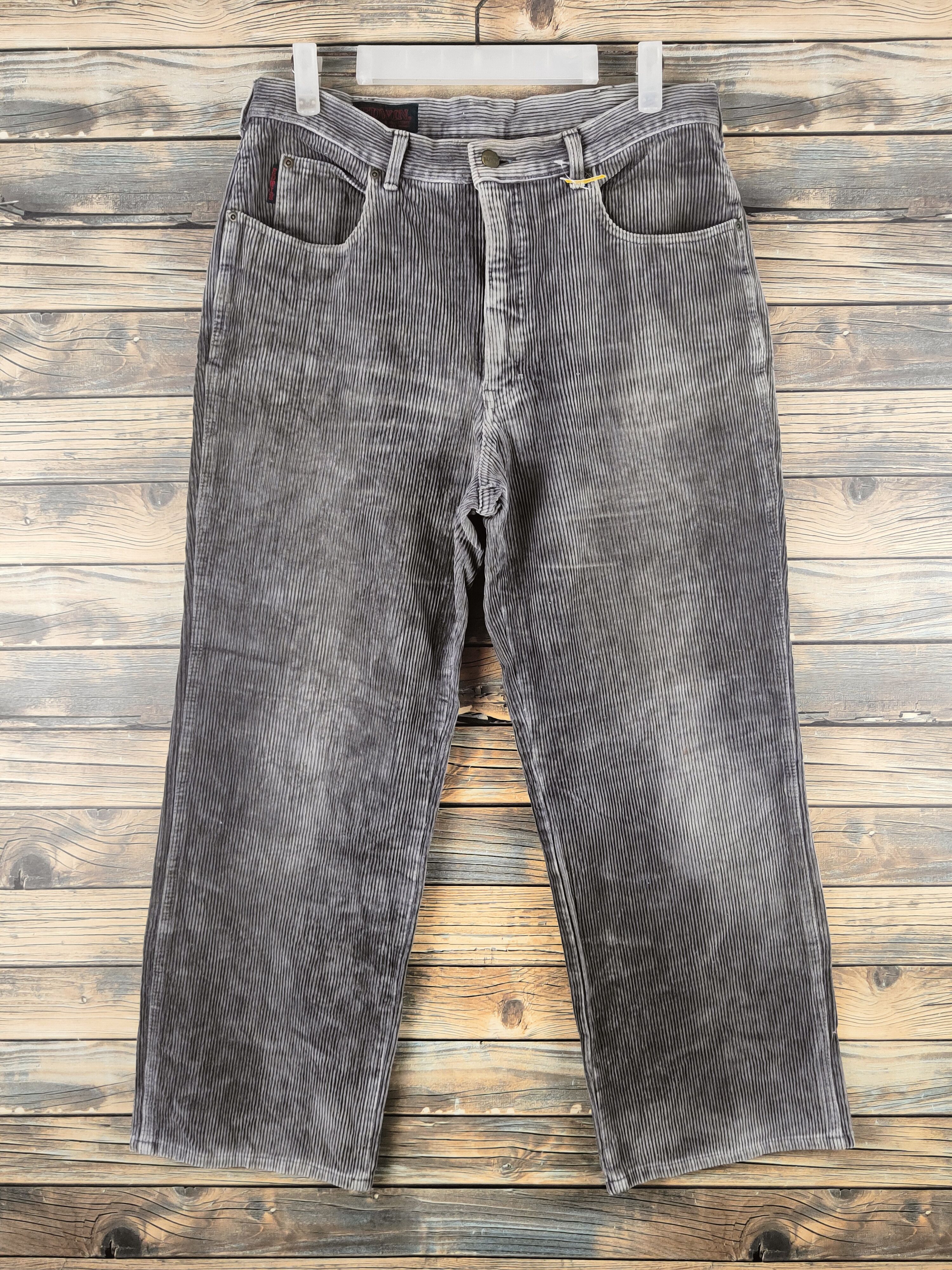 Edwin DL Edwin Dark Gray vintage japan Corduroy Pants #46-865 Size US 32 / EU 48 - 1 Thumbnail