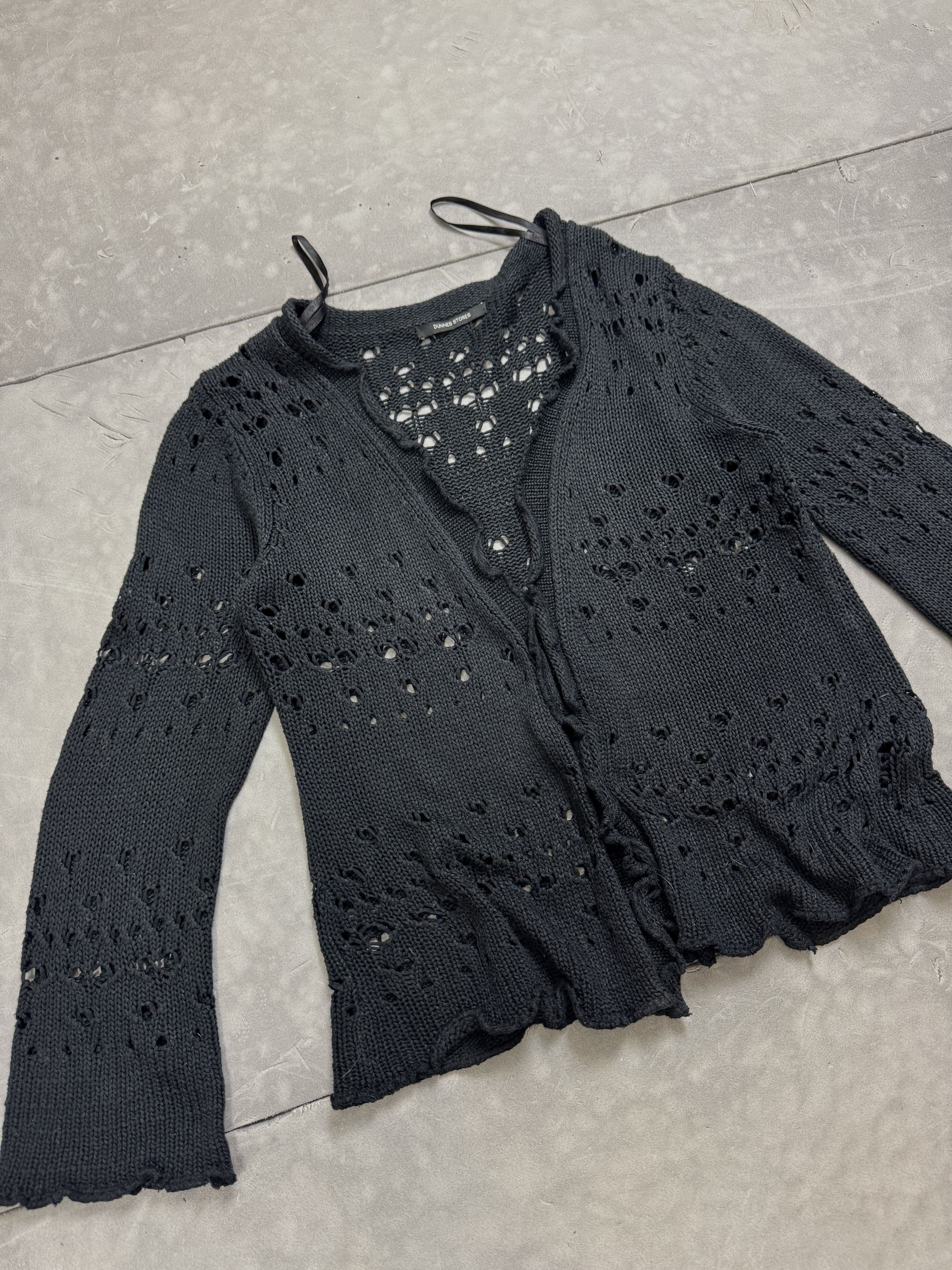 Dunnes Dunnes Stores navy black sweater cardigan retro 90s Size S / US 4 / IT 40 - 8 Thumbnail