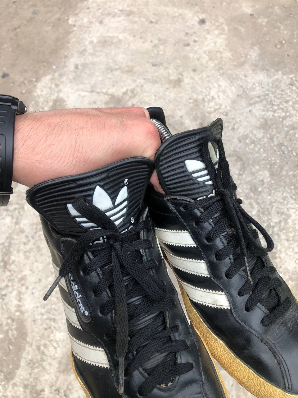 Adidas × Vintage VERY RARE ADIDAS SAMBA LEATHER SHOES Y2K JAPAN STYLE 90s 80s Size US 9.5 / EU 42-43 - 14 Thumbnail