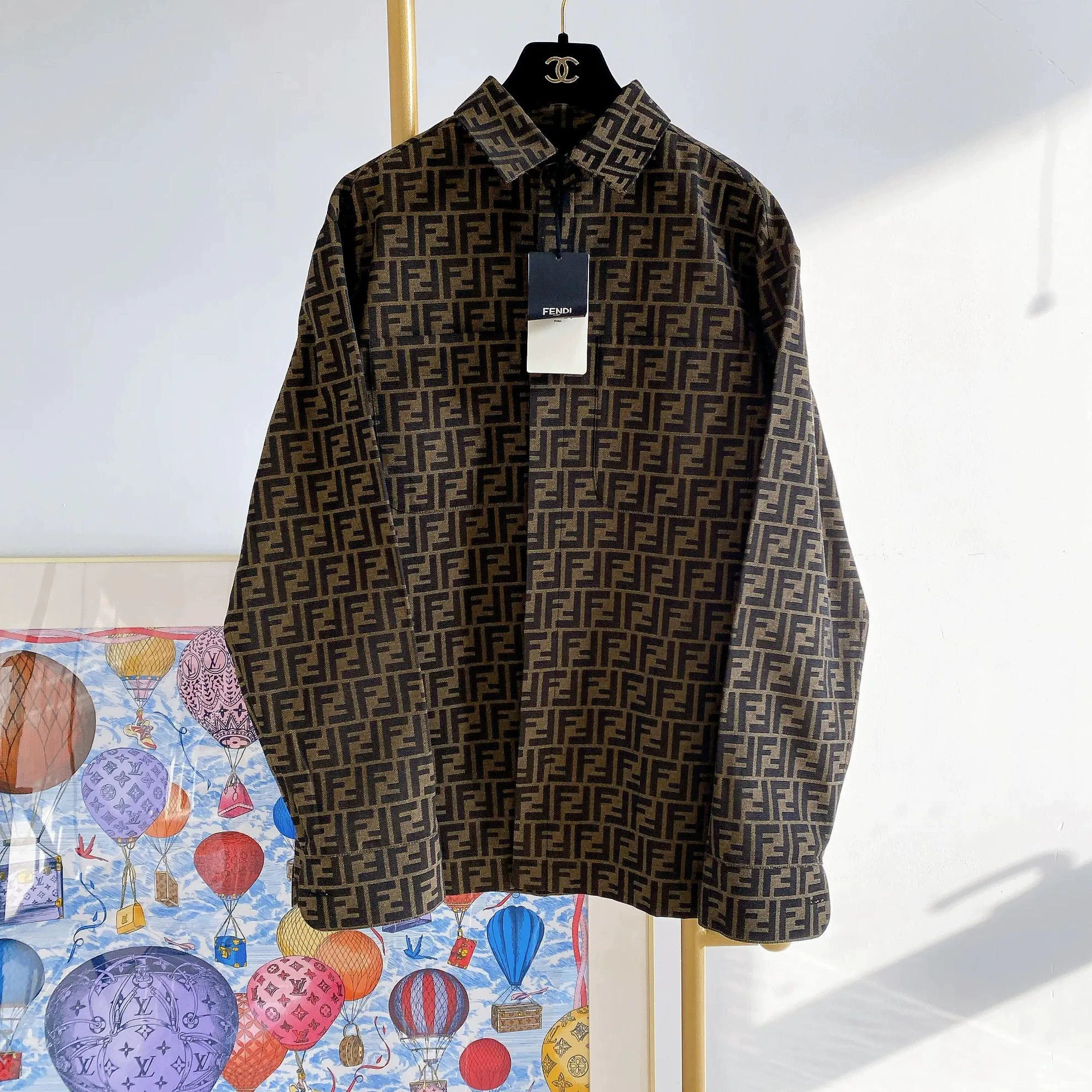 Fendi Fendi Full Logo Jacket NWT Size 46 Unisex Size US S / EU 44-46 / 1 - 1 Thumbnail