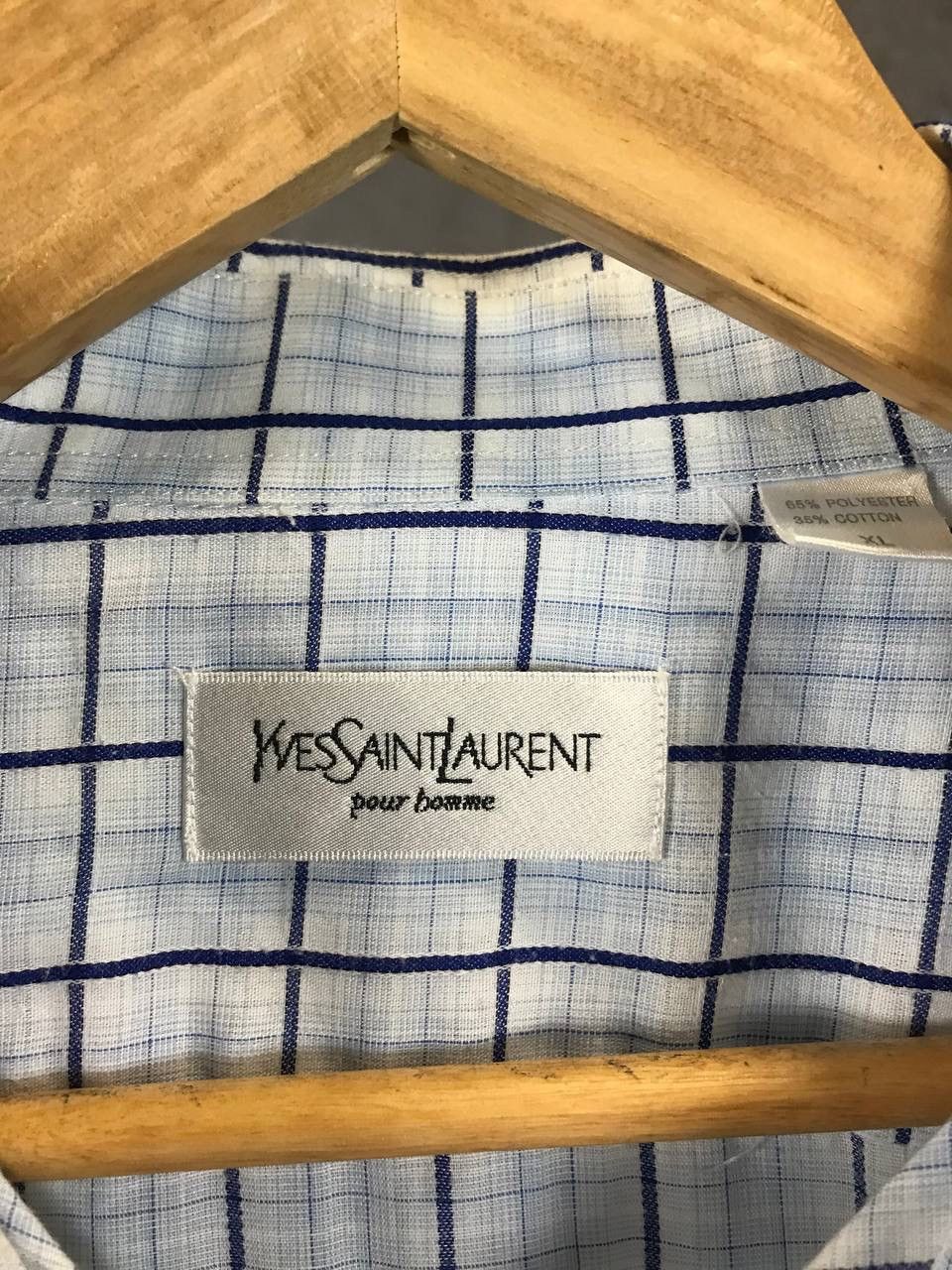 Yves Saint Laurent YSL Yves Saint Laurent vintage luxury designer shirt Size US XL / EU 56 / 4 - 4 Thumbnail
