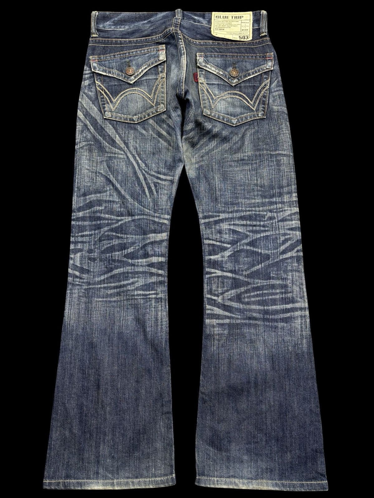 Edwin 💥Flare💥Insane Edwin 90s Style Raw Fades Flare Denim F938 Size US 32 / EU 48 - 1 Thumbnail