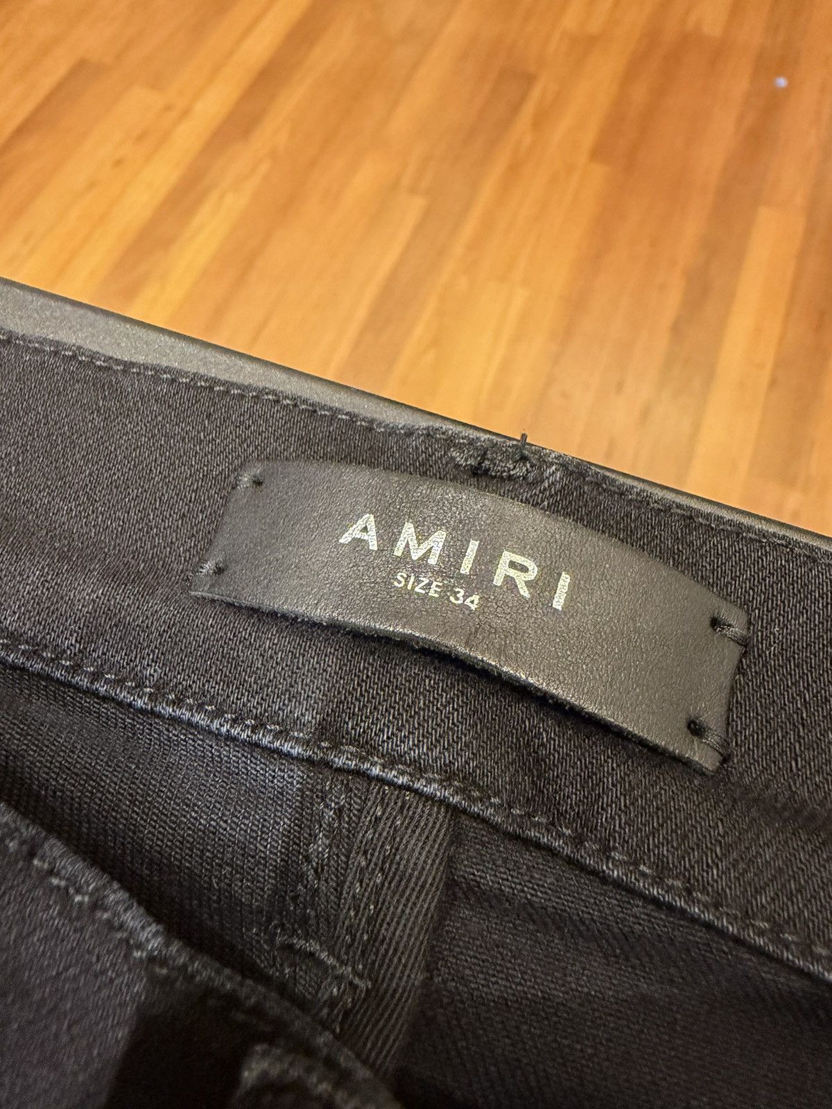 Amiri Amiri Watercolor Logo Ripped Denim Jeans Size US 34 / EU 50 - 3 Thumbnail