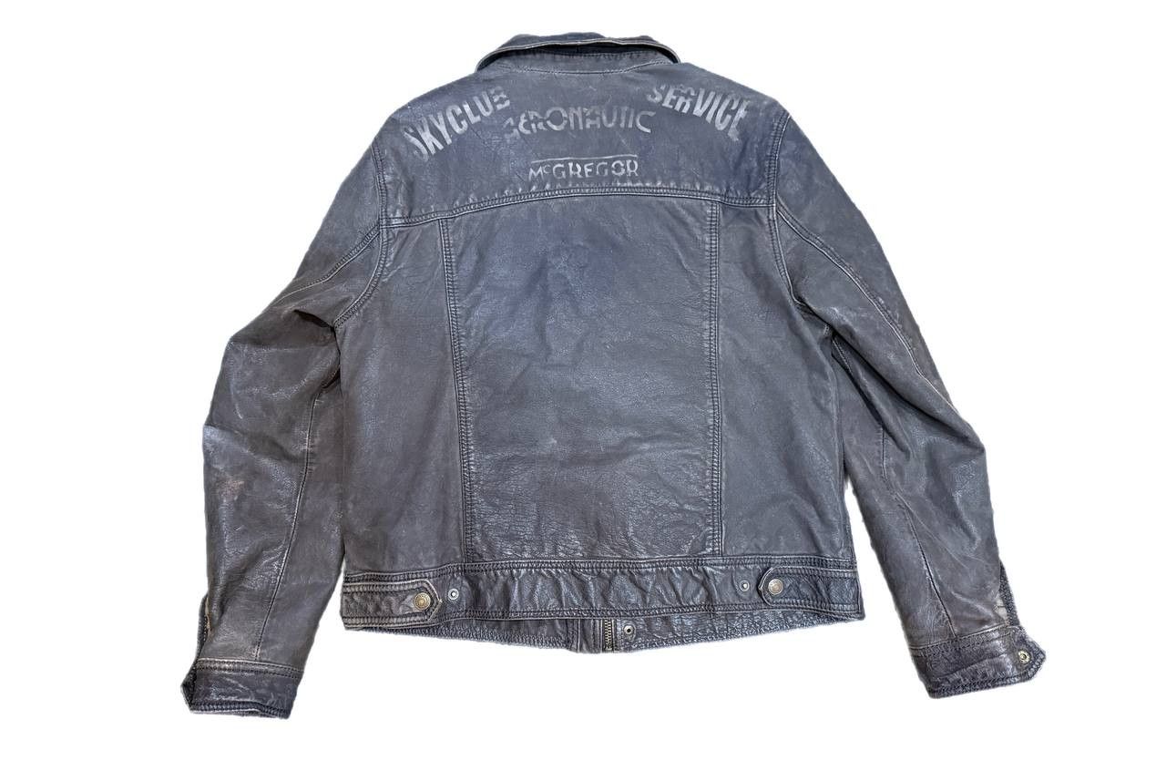 McGregor Vintage McGregor Motorcycle Leather Bomber / Flight Jacket Size US L / EU 52-54 / 3 - 11 Thumbnail