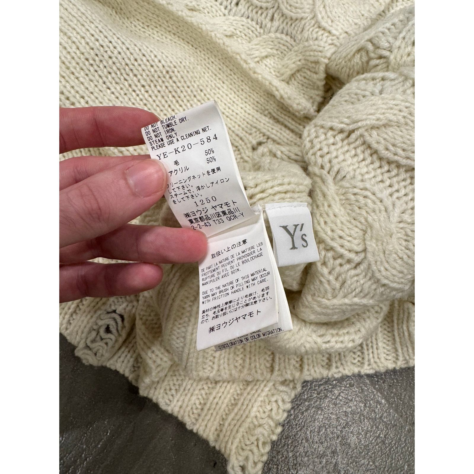 Yohji Yamamoto 2000s Y’s by Yohji Yamamoto cropped reconstructed sweater Size ONE SIZE - 5 Thumbnail