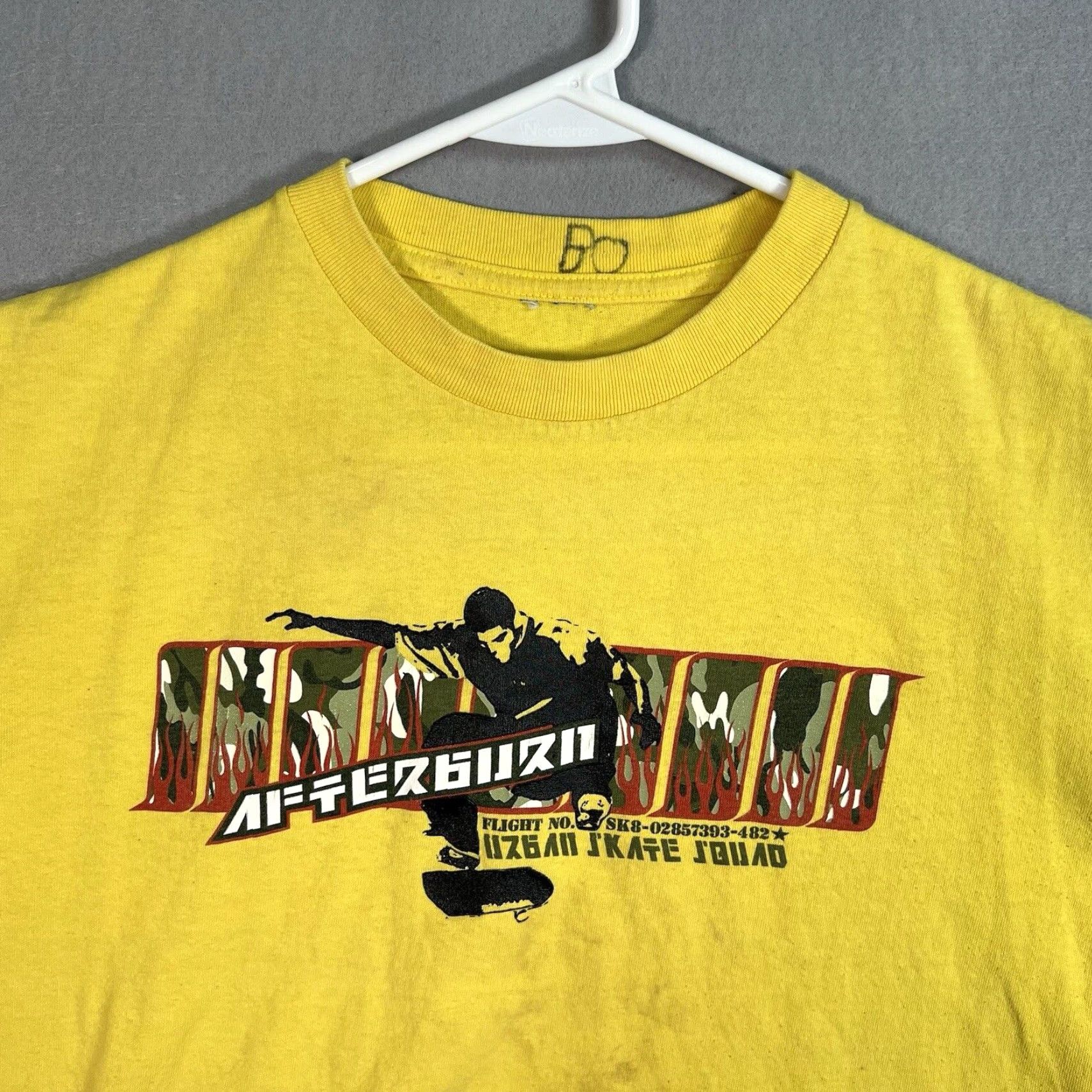 Vintage VINTAGE 90s Afterburn Urban Skate Squad T Shirt Adult Medium Yellow Mens Graphic Tee Sportswear/Beach 1990s Mens Medium Yellow Graphic Tee Mens Size US M / EU 48-50 / 2 - 5 Thumbnail