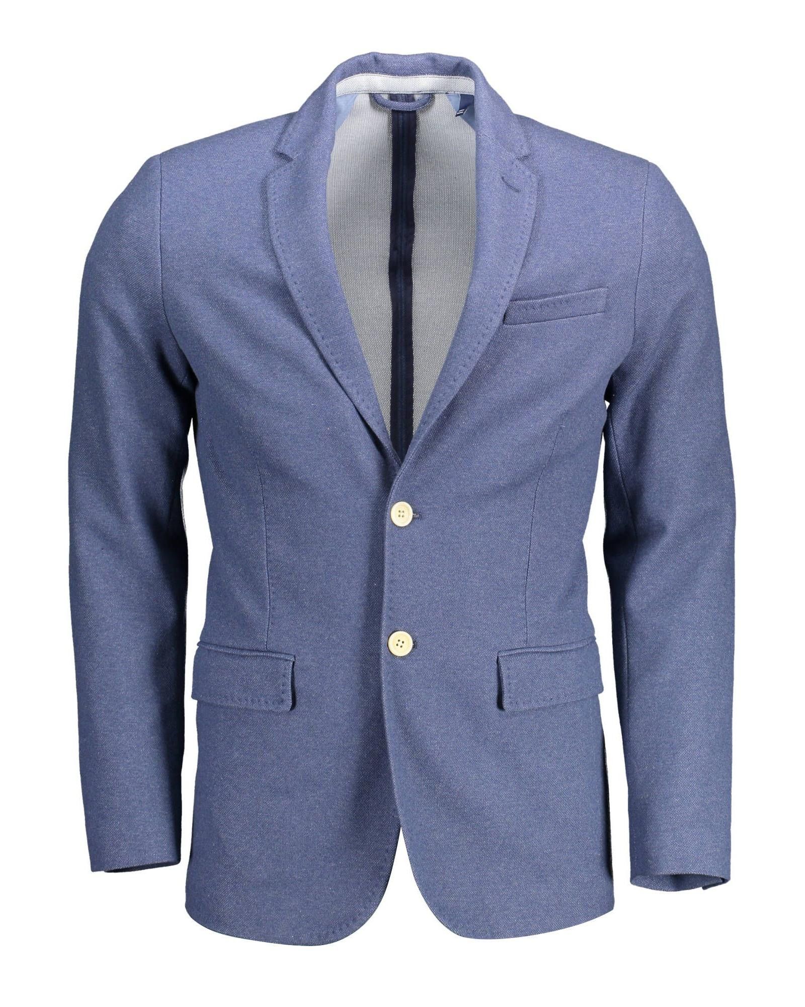 image of Gant Classic Jacket With Multiple Pockets in Blue, Men's (Size XL)