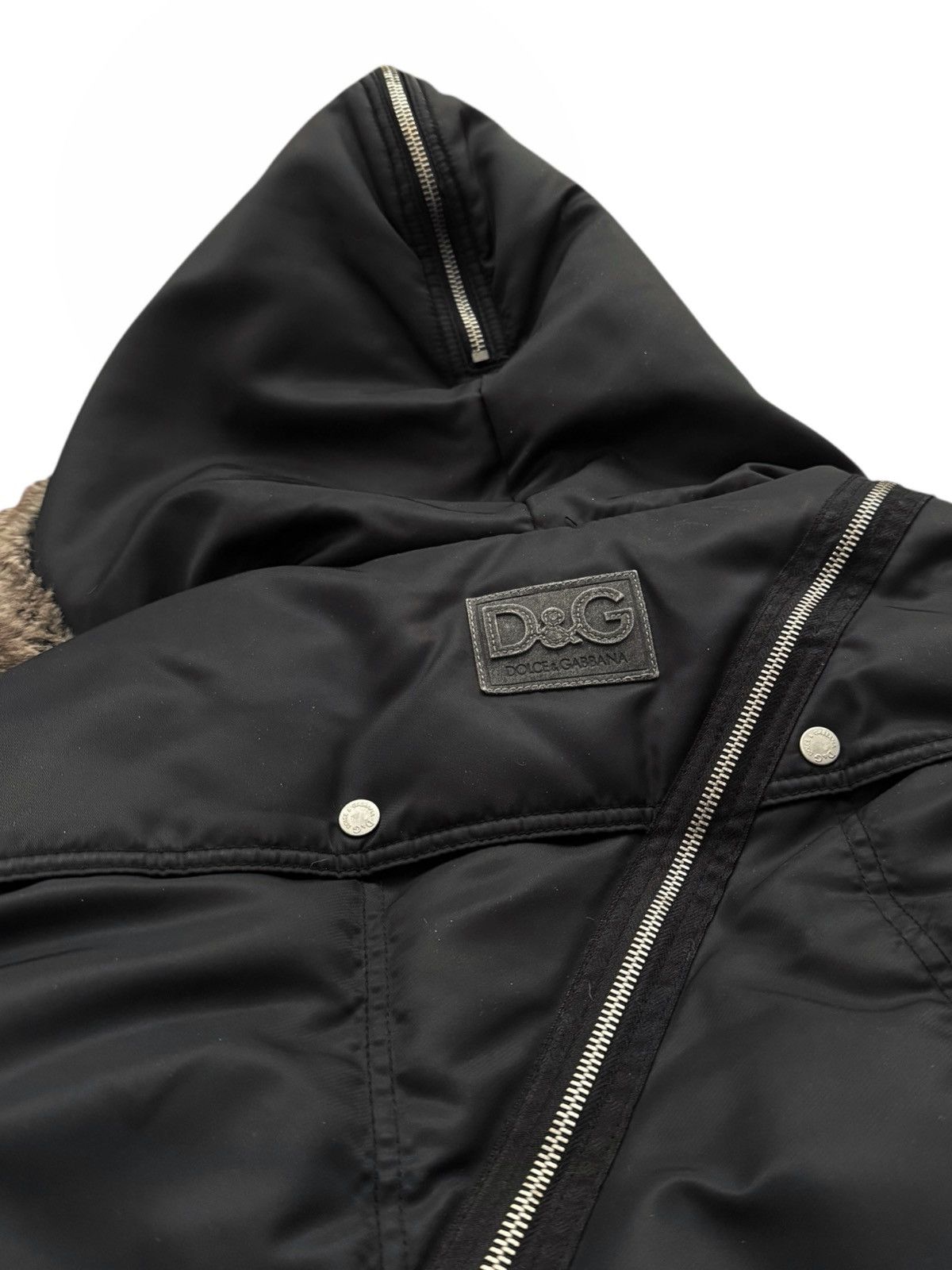 Dolce & Gabbana 2003 GRAIL Spiral Zipper Fur Cargo Parka Size US M / EU 48-50 / 2 - 5 Thumbnail