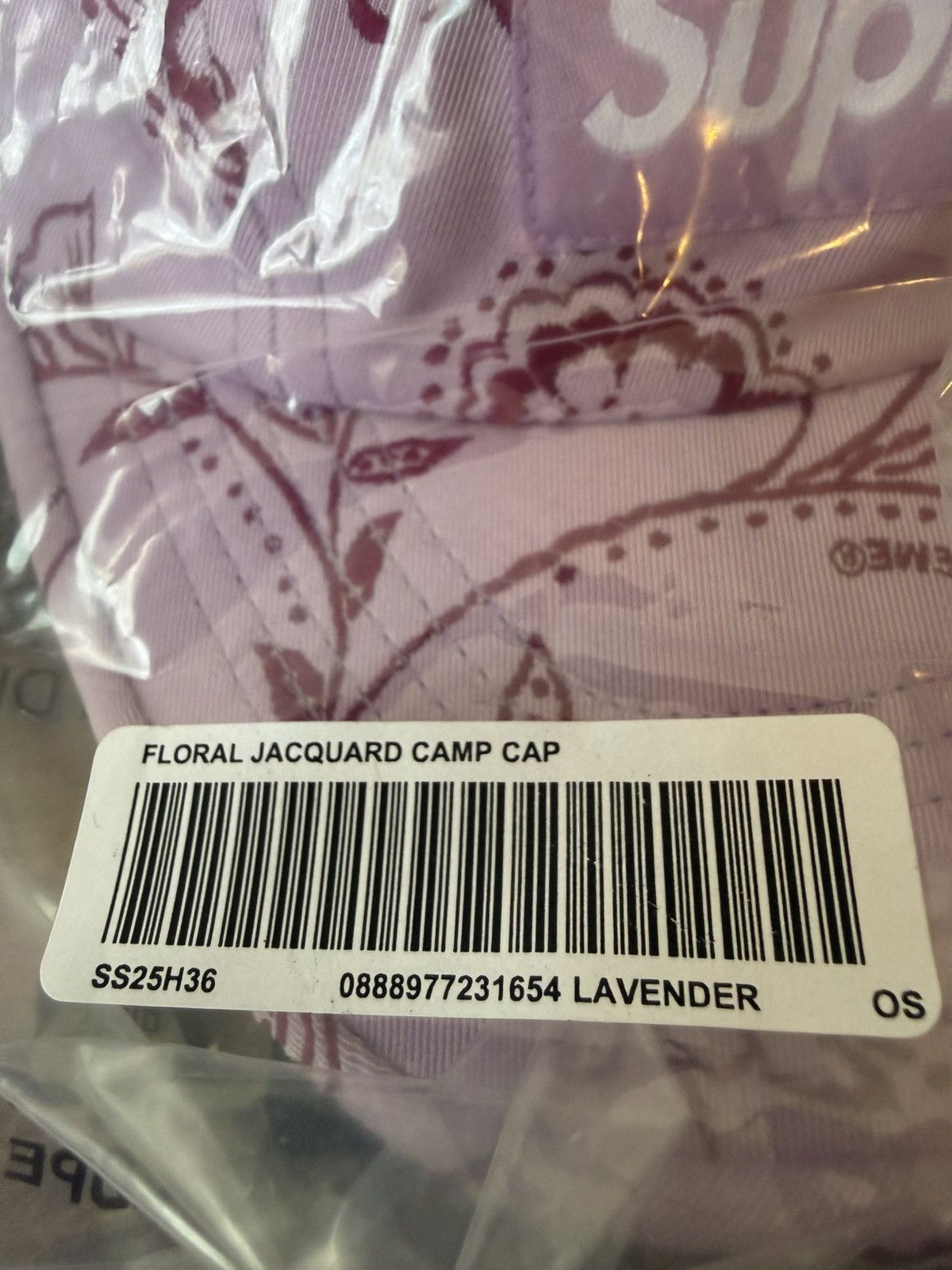 Supreme Supreme Floral Jacquard Camp Cap Lavender (SS25) Size ONE SIZE - 2 Thumbnail