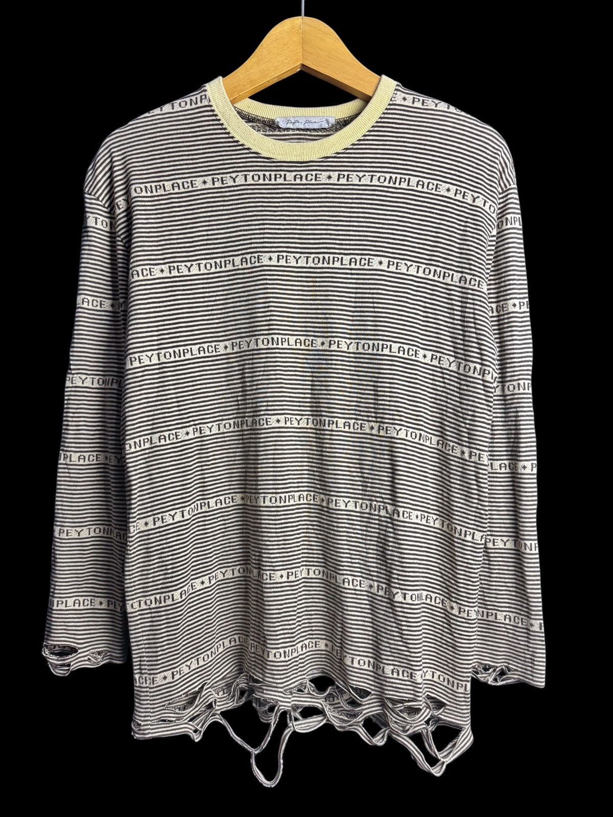 Hysteric Glamour × Japanese Brand × PPFM PPFM Distressed Long Sleeve 2000s Size US M / EU 48-50 / 2 - 1 Thumbnail