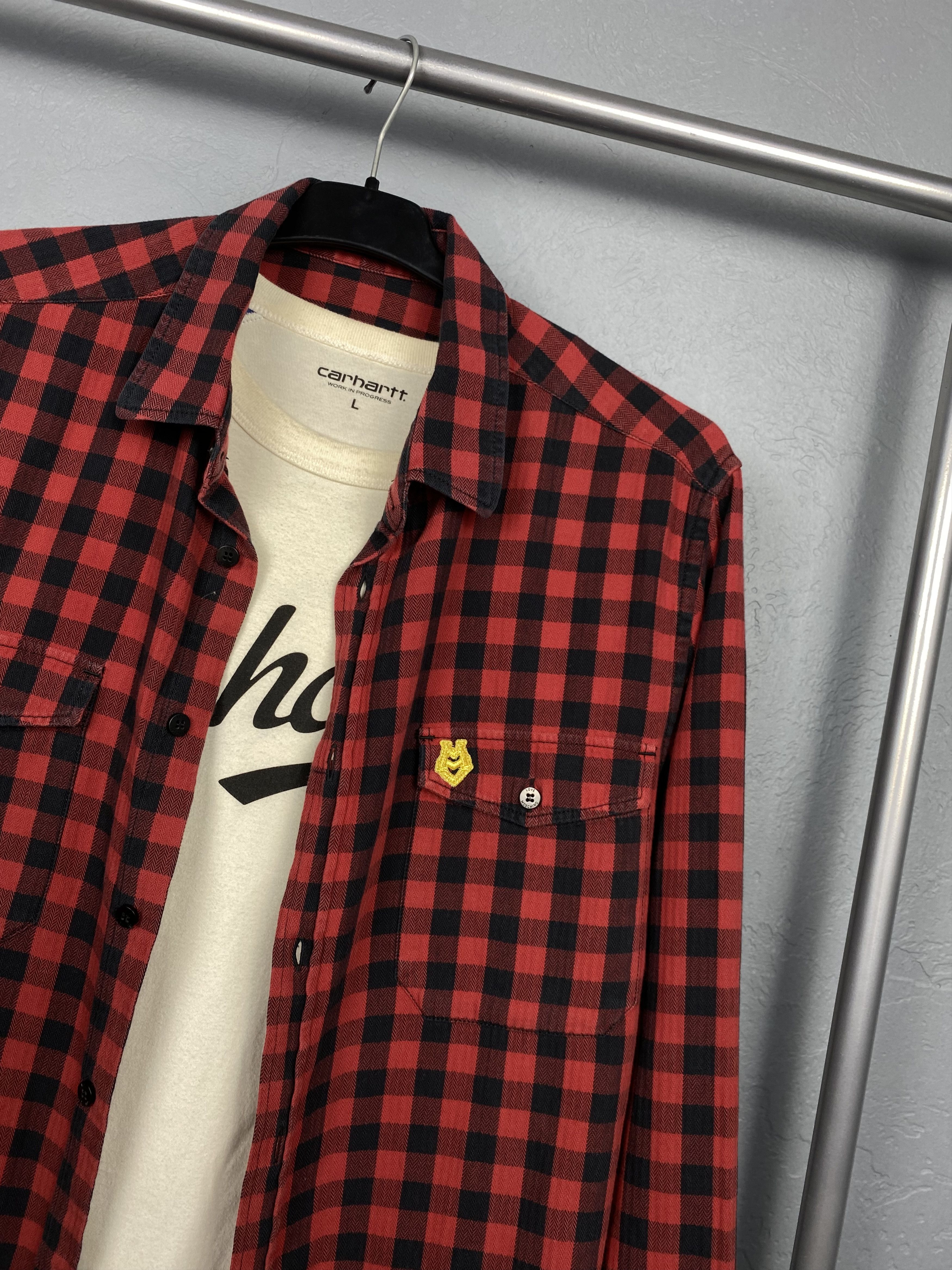 Flannel Love Moschino Vintage Mens Flannel Shirt Y2K Size US M / EU 48-50 / 2 - 2 Thumbnail