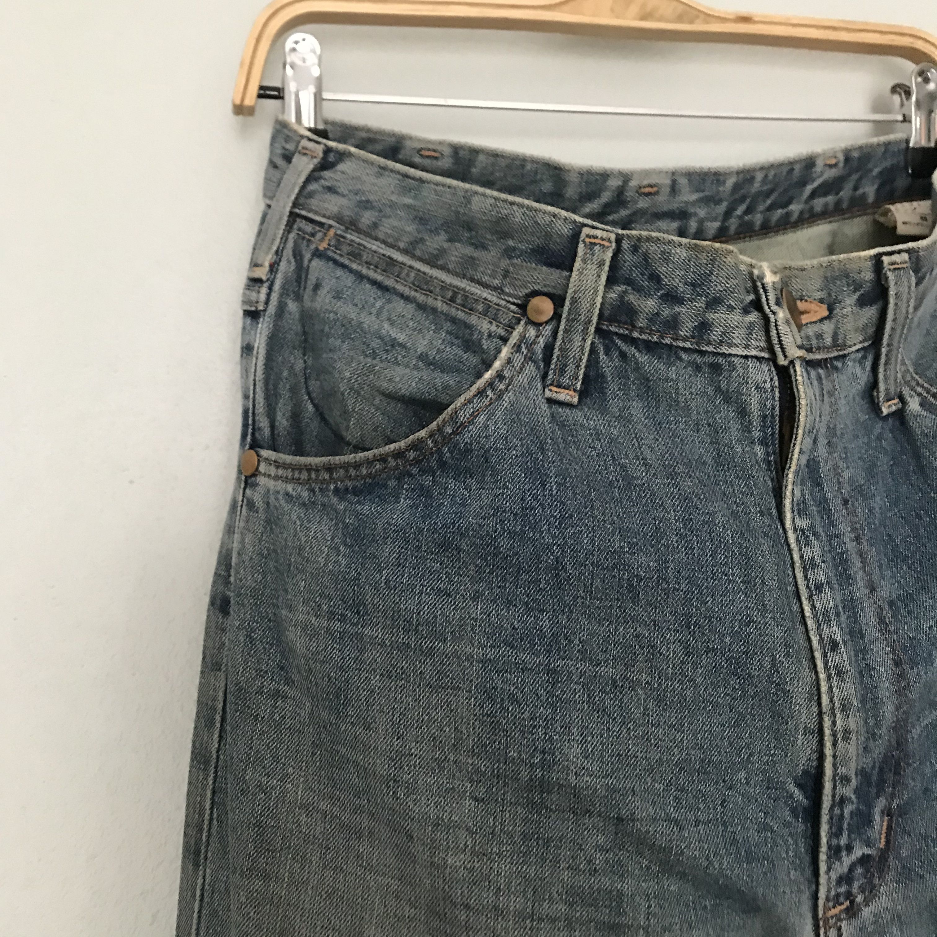 Wrangler Vintage 90s Wrangler Selvedge Jeans High Waist Straight Leg Size US 32 / EU 48 - 5 Thumbnail