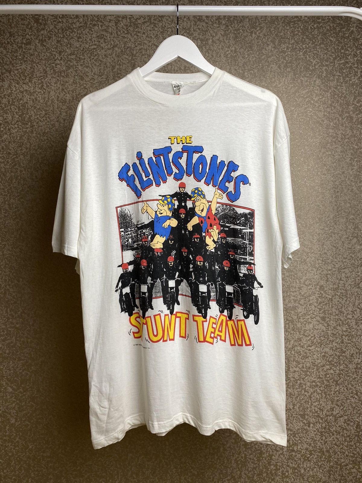 Vintage Vintage 1991 The Flintstones Movie Promo Rare t-shirt Size US XL / EU 56 / 4 - 1 Thumbnail