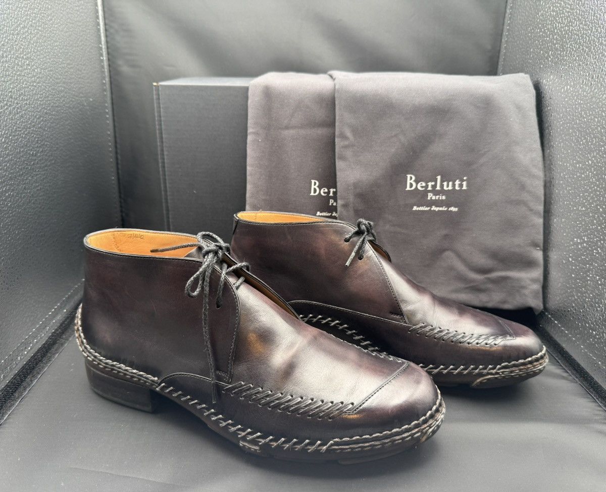 Berluti Berluti Vintage "Indio" Leather Chukka Boots Size US 8 / EU 41 - 1 Thumbnail