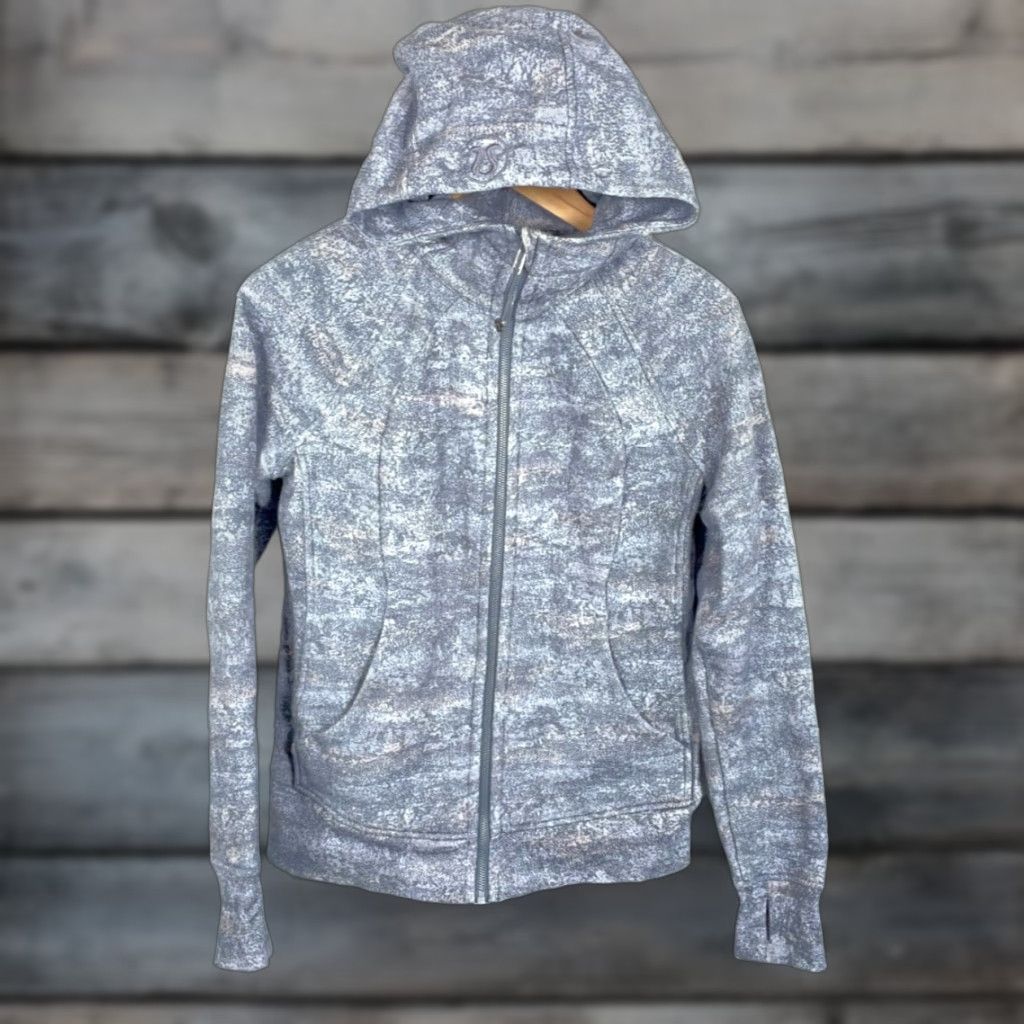 Lululemon VINTAGE Lululemon Scuba Hoodie Women 8 Gray Full Zip Mock Neck 2019 Size M / US 6-8 / IT 42-44 - 1 Thumbnail