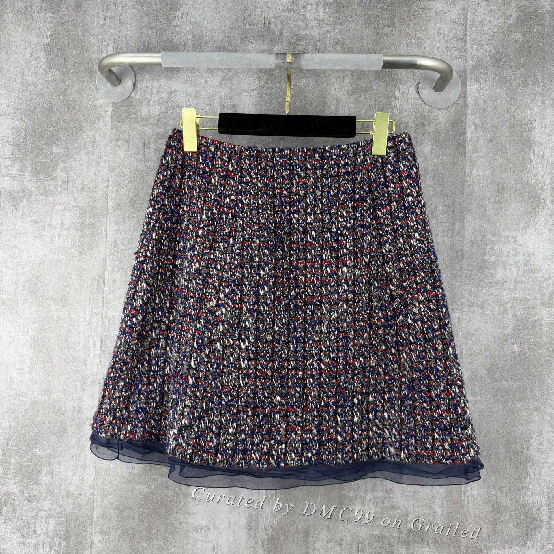 Dior Dior Tweed A-line Short Skirt Size 38" / US 16 / IT 52 - 1 Thumbnail
