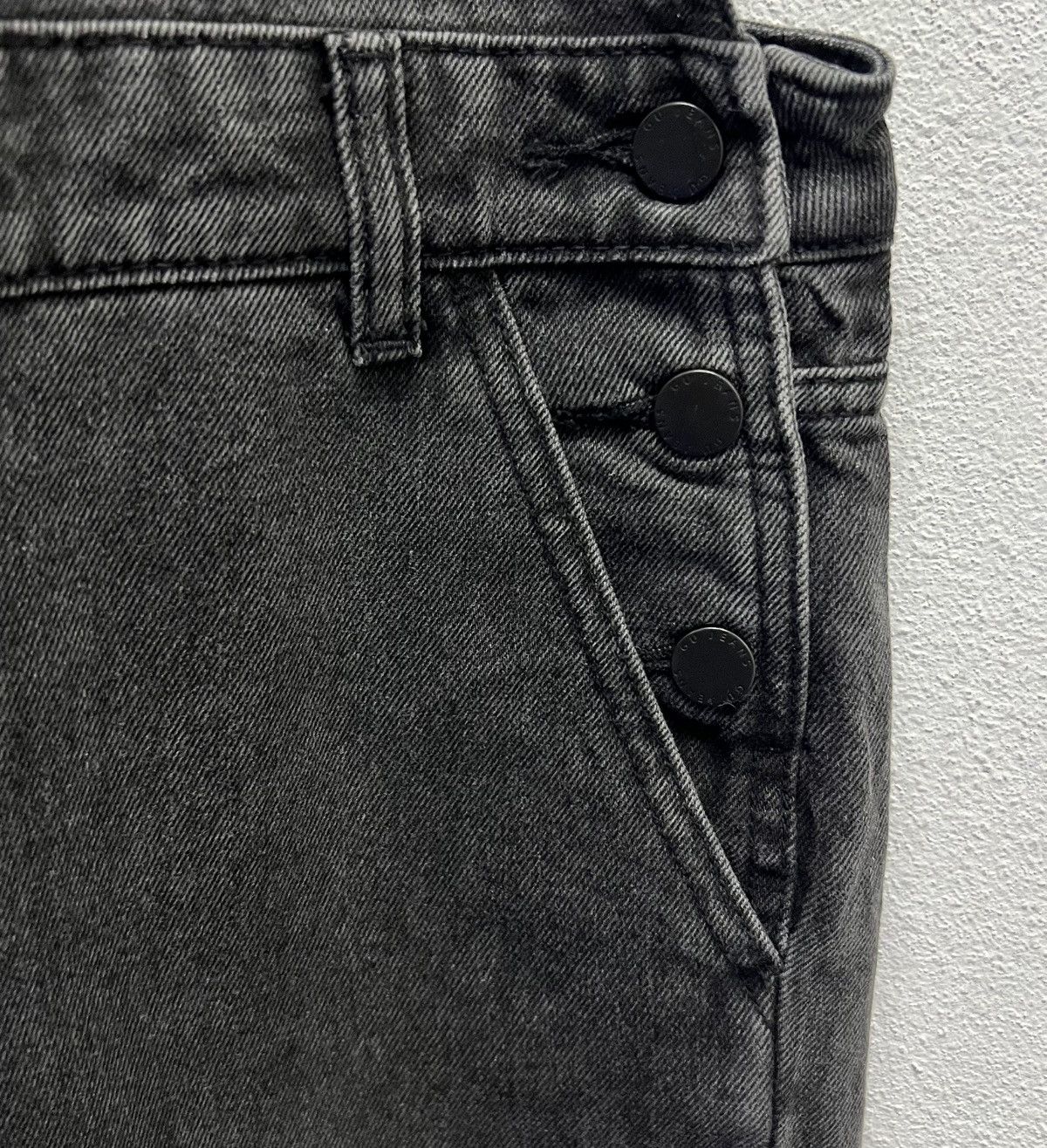 GU × Vintage GU Black Denim Overalls Size US 34 / EU 50 - 8 Thumbnail