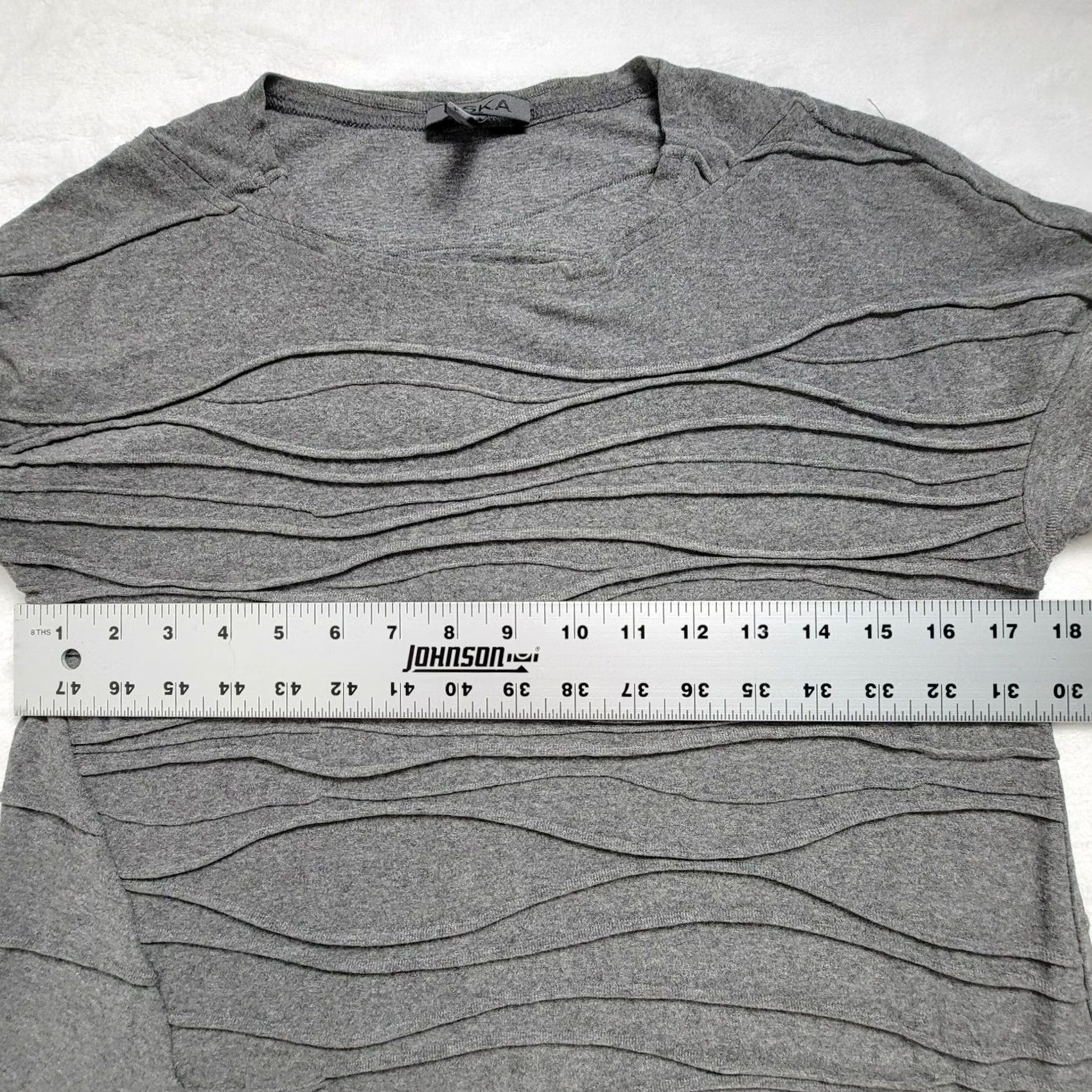 Vintage Oska Women's Pullover Long Sleeve Round Neck Casual Midi Dress Gray 0 Size XS / US 0-2 / IT 36-38 - 7 Thumbnail