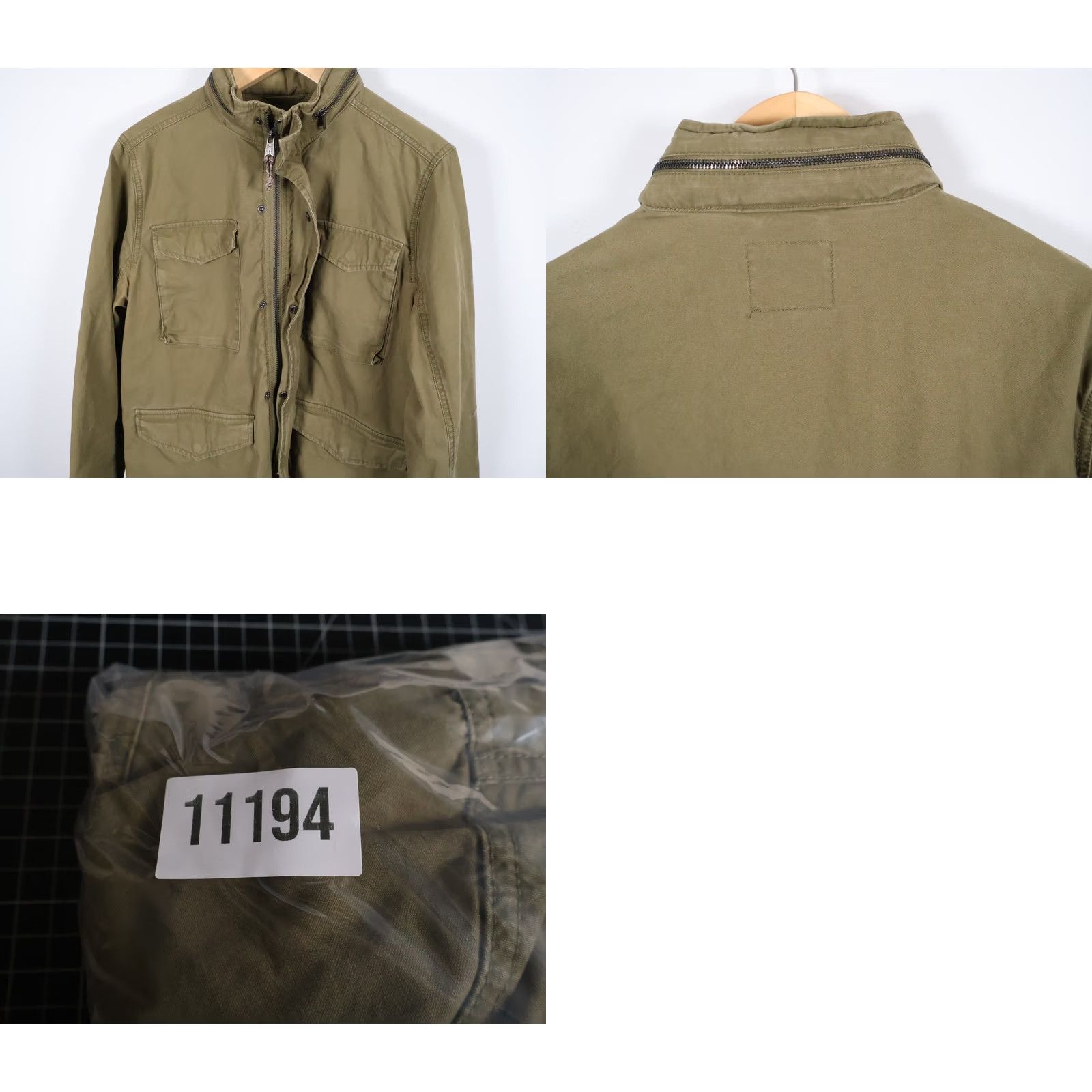 Lucky Brand Lucky Brand Military Field Jacket Mens Large Green Full Zip M-65 Regular Size US L / EU 52-54 / 3 - 10 Thumbnail