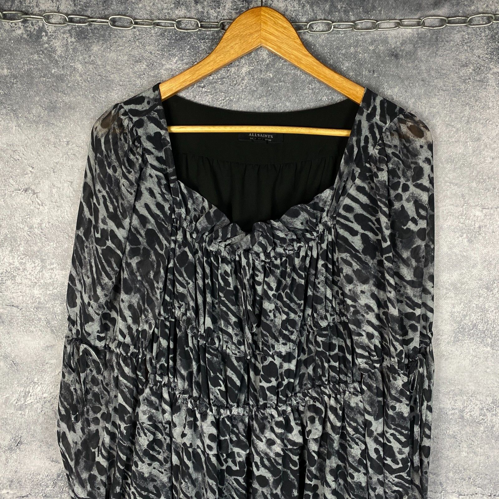Allsaints Allsaints Dress Woman's Size US 4 Gray Long Sleeve ` Size S / US 4 / IT 40 - 2 Thumbnail