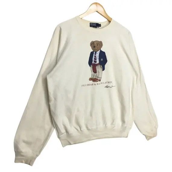 Polo Ralph Lauren Vtg POLO BEAR Ralph Lauren Crewneck Sweatshirt Pullover Size US M / EU 48-50 / 2 - 3 Thumbnail