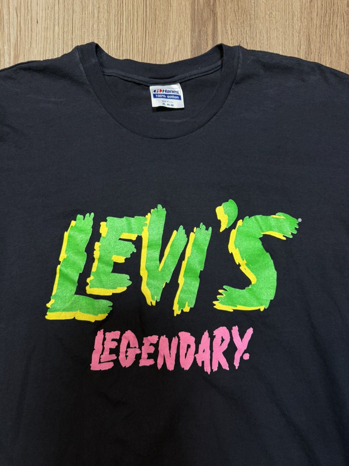 Levi's VTG 80s 90s Levis Legendary Graffiti Single Stitch Size US XL / EU 56 / 4 - 2 Thumbnail