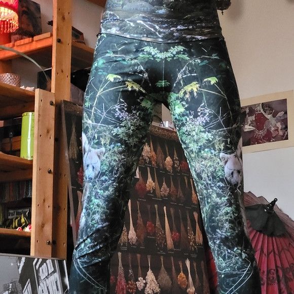 Other Back To Nature Spirit Bear Leggings - L Size 32" / US 10 / IT 46 - 5 Thumbnail