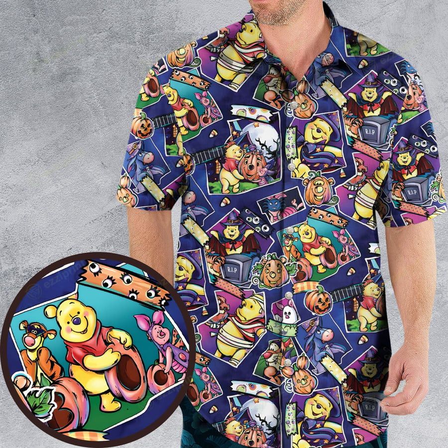 Other Pooh Bear Halloween Hawaiian Shirt Size US L / EU 52-54 / 3 - 1 Thumbnail