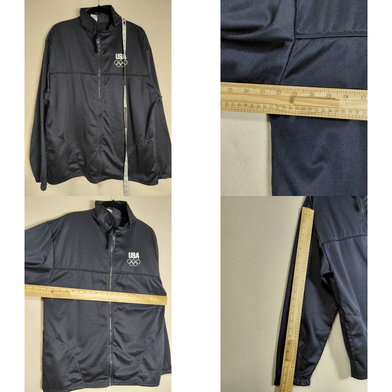 Vintage UNITED STATES OLYMPIC COMMITTEE USA Olympic Committee Polyester Jacket Mens XL Navy Size US XL / EU 56 / 4 - 8 Thumbnail